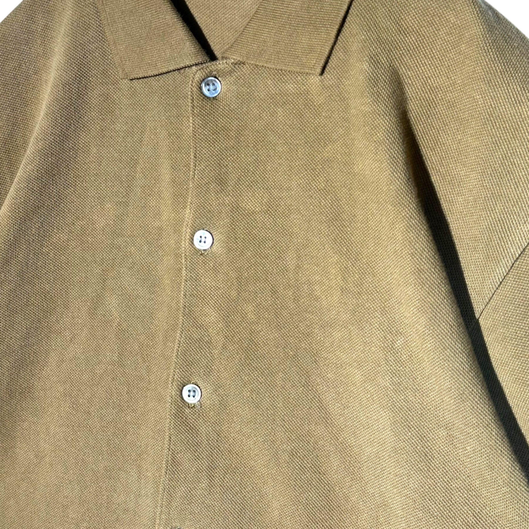 COMME des GARCONS HOMME PLUS(コムデギャルソンオムプリュス) 95SS Deer short-sleeved button shirt 鹿の子 半袖 ボタン シャツ 90年代 PT-100130 FREE ブラウン AD1994