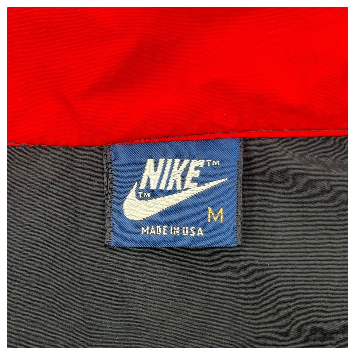 NIKE(ナイキ) 80's AIR JORDAN nylon jumpsuit ジョーダン ナイロン ジャンプスーツ 500KML-8/85 M ブラック×レッド 80年代 紺タグ ヴィンテージ デッドストック USA製 ブルズ マイケル ジョーダン