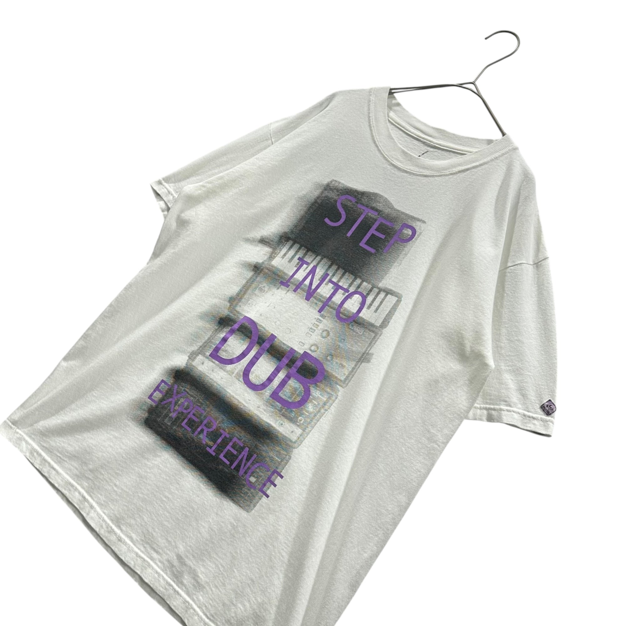 ELECTRIC COTTAGE(エレクトリックコテージ) 2002AW STEP INTO DUB Graphic s/s T-shirt グラフィック 半袖 Tシャツ L STEPPERS RECORDS コラボアイテム