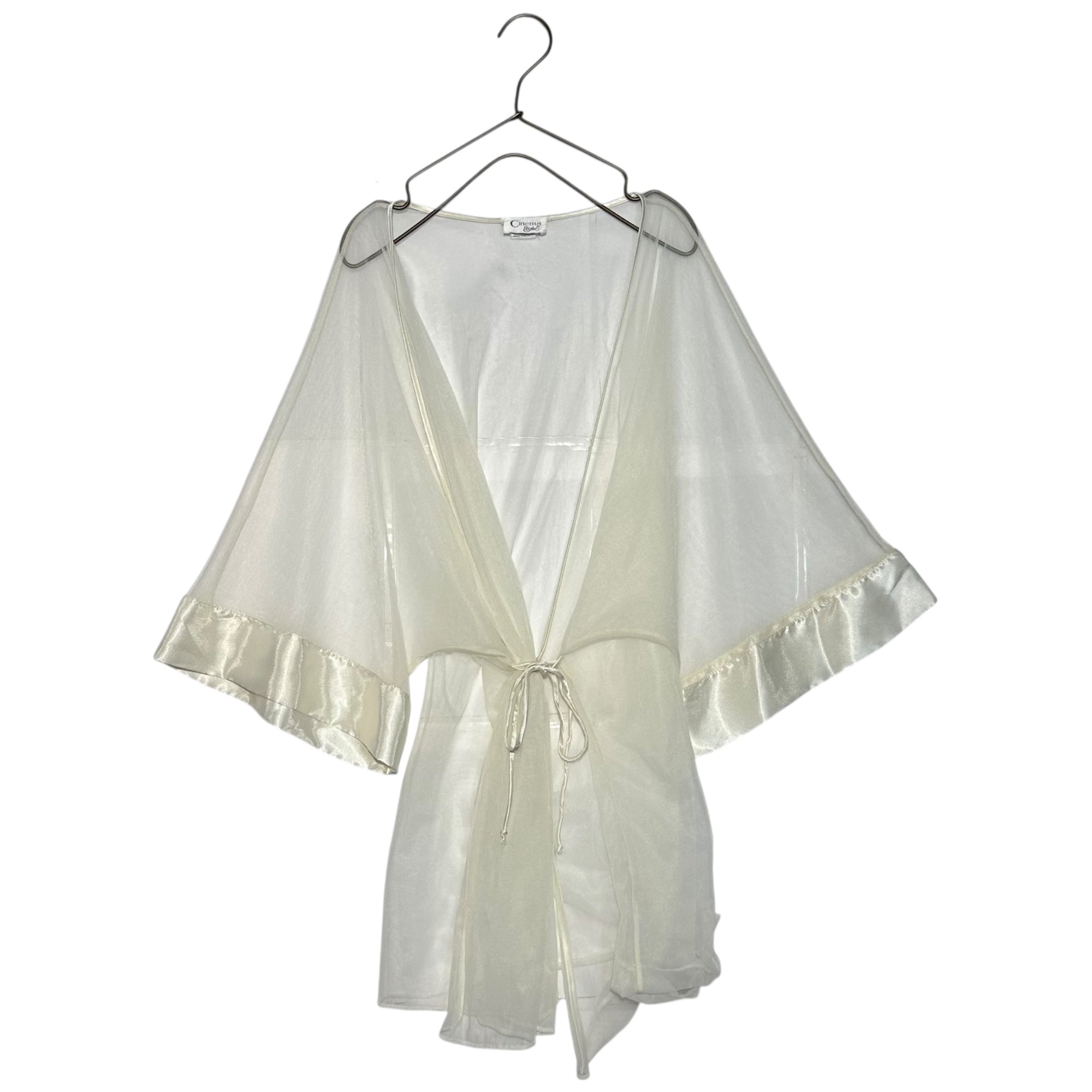 VINTAGE(ヴィンテージ) 80~90's see-through short gown シースルー ショート ガウン SIZE FREE ホワイト