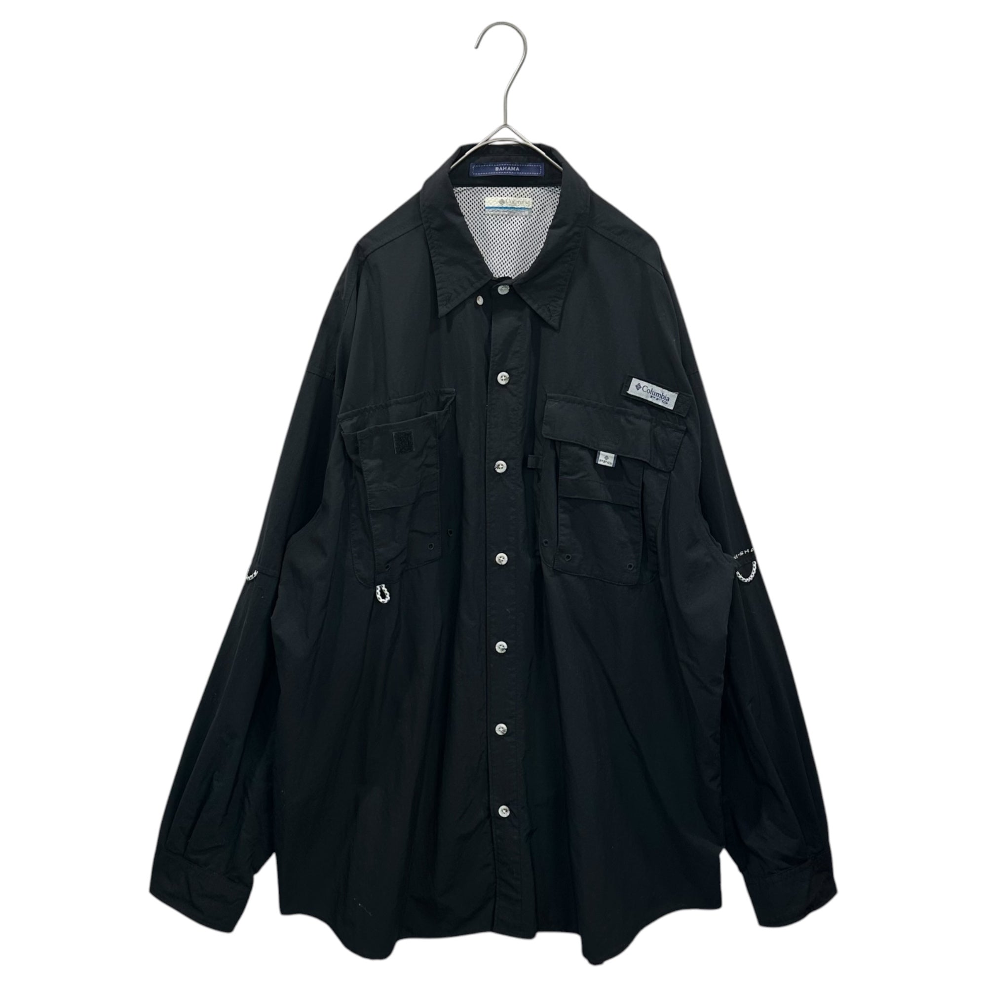 Columbia(コロンビア) PFG Bahama II L/S Shirt バハマ II ロングスリーブ シャツ FM7048 L ブラック テック 長袖