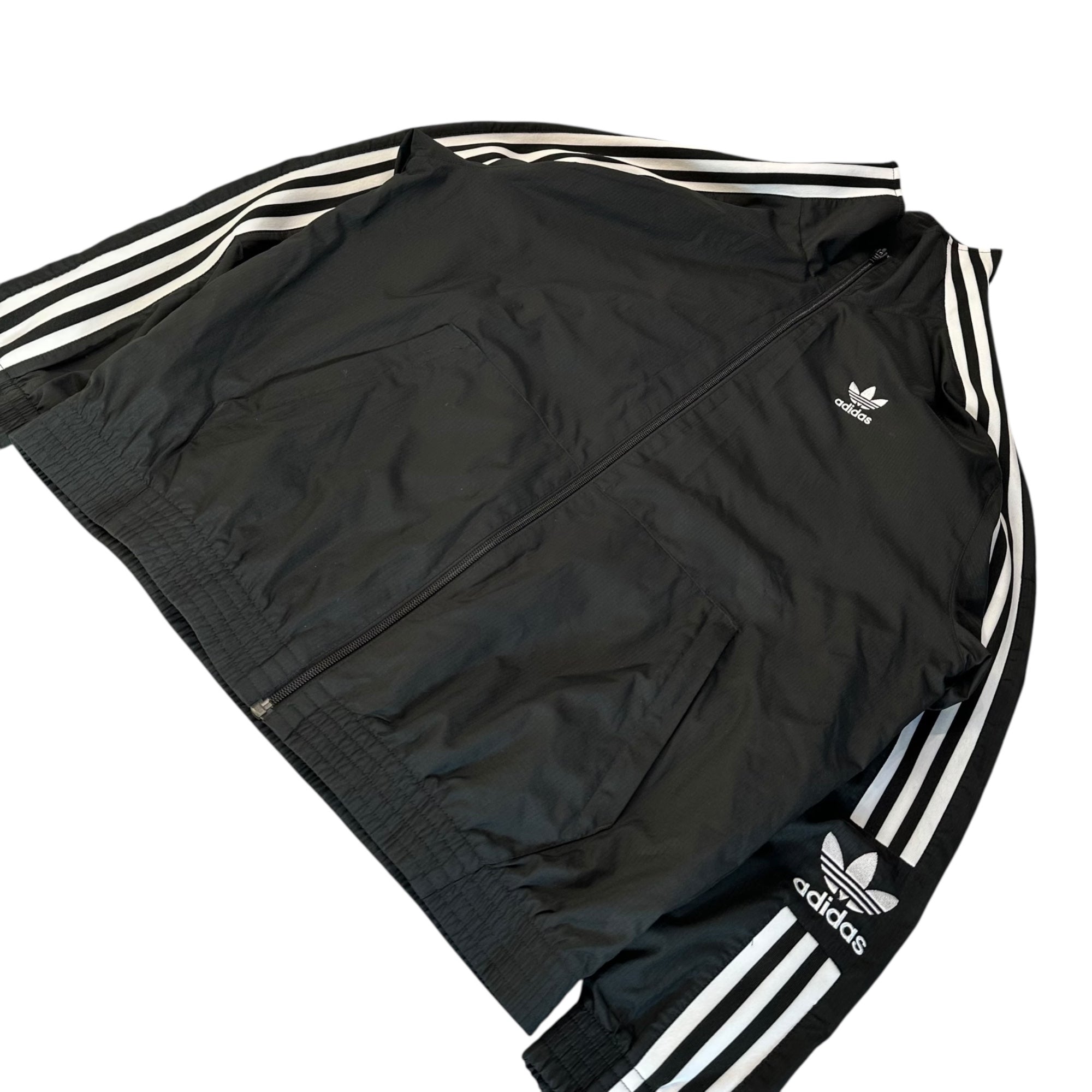 adidas(アディダス) LOCK UP TRACK TOP ナイロン トラック ジャケット FM9881 L ブラック ジャージ