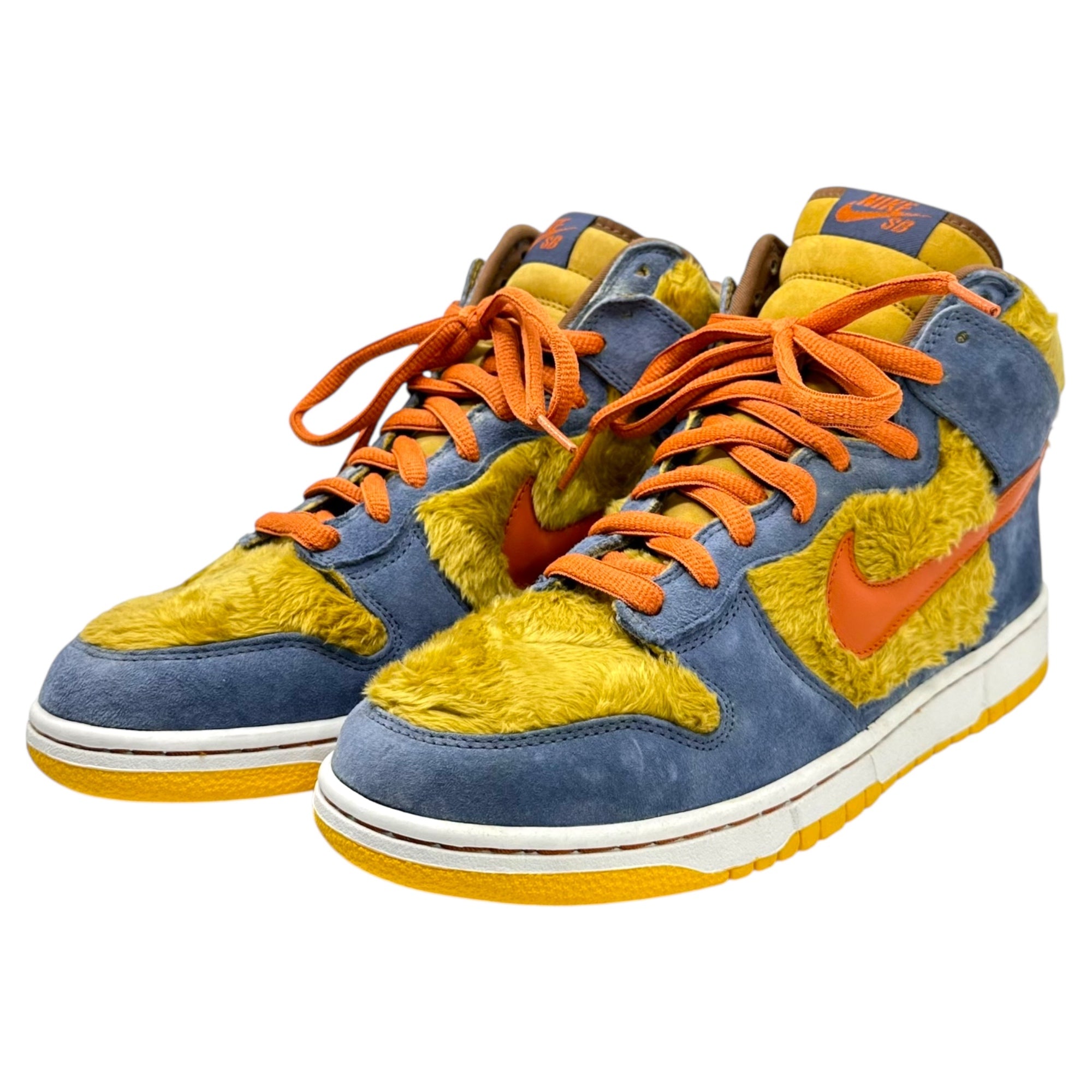NIKE(ナイキ) 2006 SB Dunk High Premium "Papa Bear" SB ダンク ハイ プレミアム "パパ ベアー" 313171-781 28cm ブルー×ベージュ ハイカット スニーカー 箱付 メディコム トイ