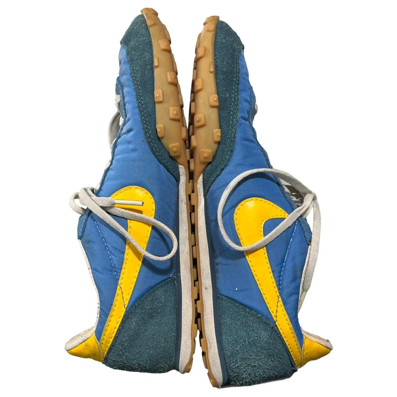 JUNYA WATANABE CdG MAN × NIKE(ジュンヤワタナベコムデギャルソンマン × ナイキ) 02's WAFFLE RACER ワッフルレーサー 306695-471 27cm ブルー×イエロー ローカット スニーカー 2002年 ヴィンテージ 00’s