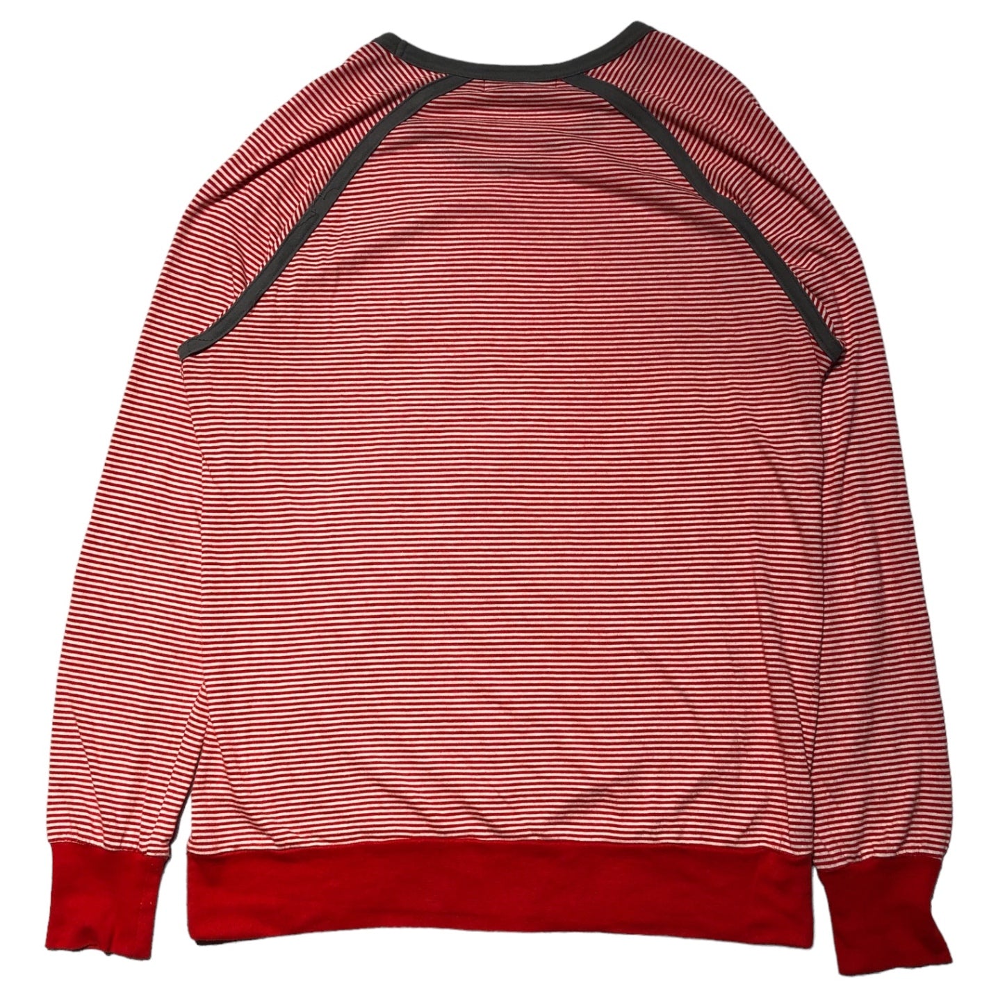 UNDERCOVERISM(アンダーカバーイズム) Cotton rayon border cut and sew コットン レーヨン ボーダー カットソー 7A274-CS4 3(L程度) レッド×ホワイト 長袖 Tシャツ