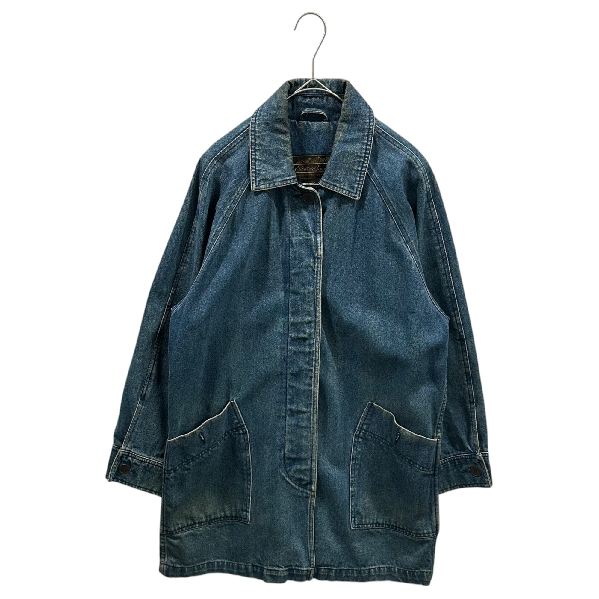 Eddie Bauer(エディーバウアー) 1980~1990's Denim Jacket デニム ジャケット オーバーサイズ XS インディゴ 黒タグ後期