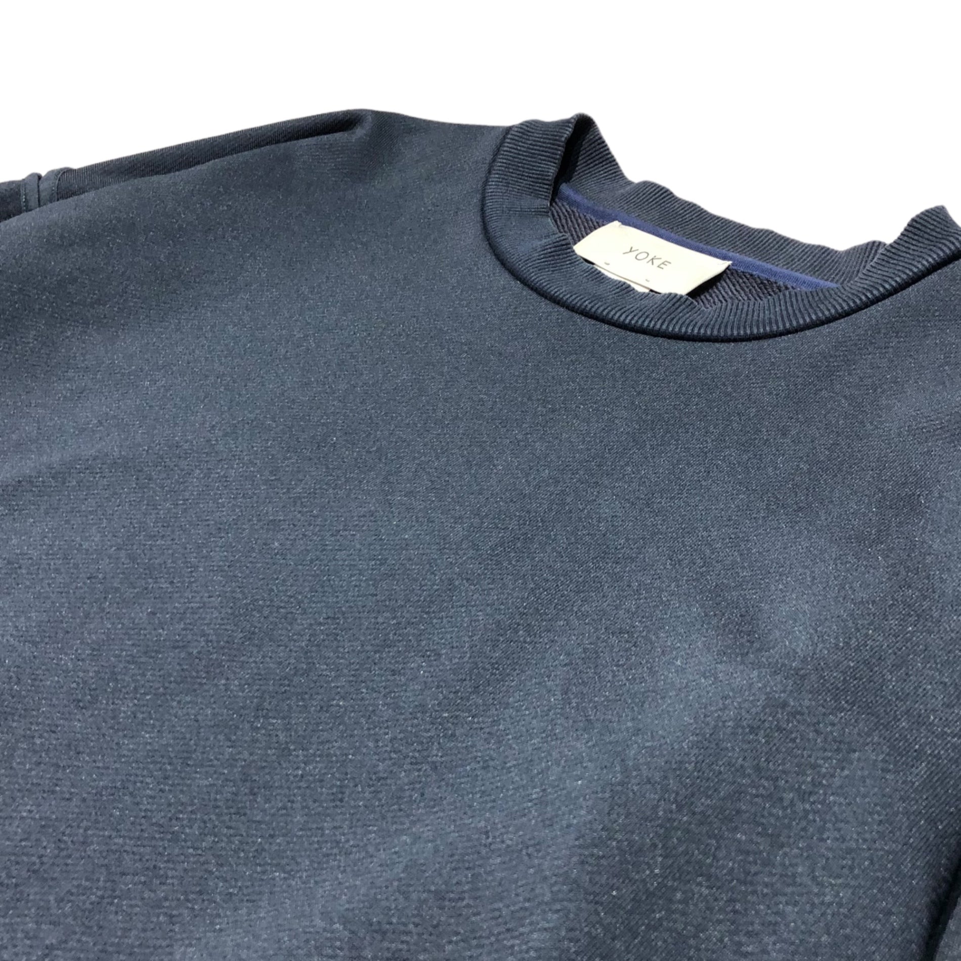 YOKE(ヨーク) Oversized side zip sweatshirts オーバーサイズ サイドジップ スウェット YK19SS0028CS S ネイビー