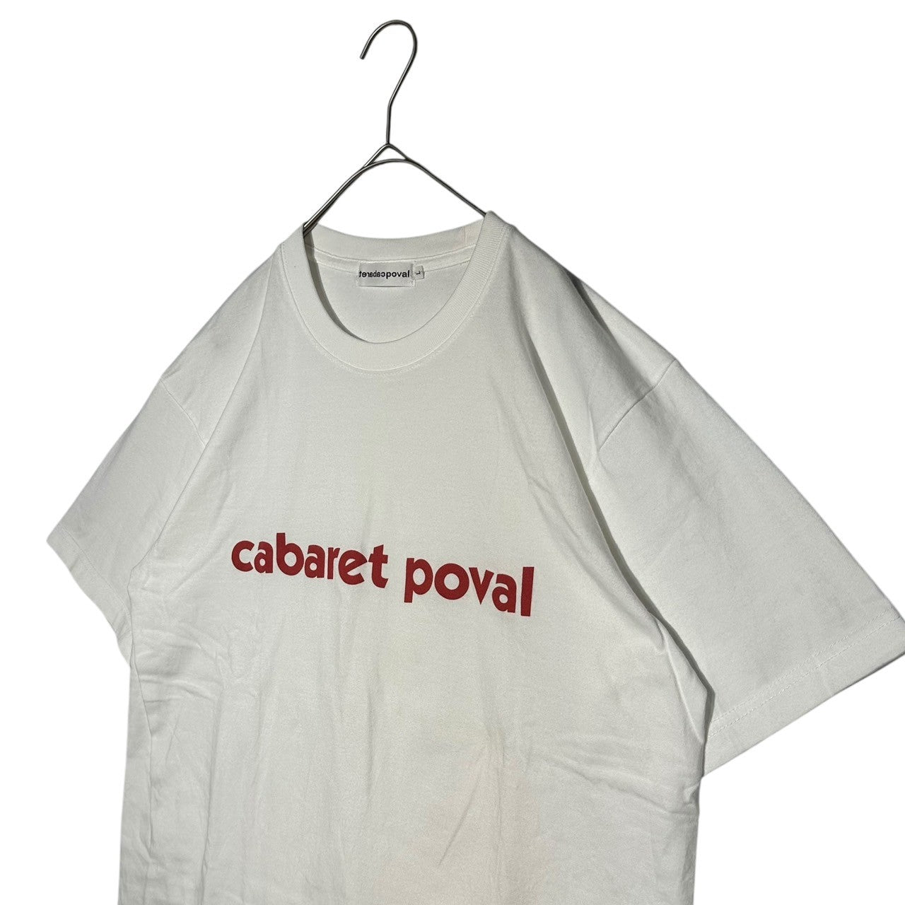 CABARET POVAL (キャバレーポバール) 24SS LOGO T-SHIRT ロゴプリントTシャツ 24SS-PVA-SP01 L ホワイト