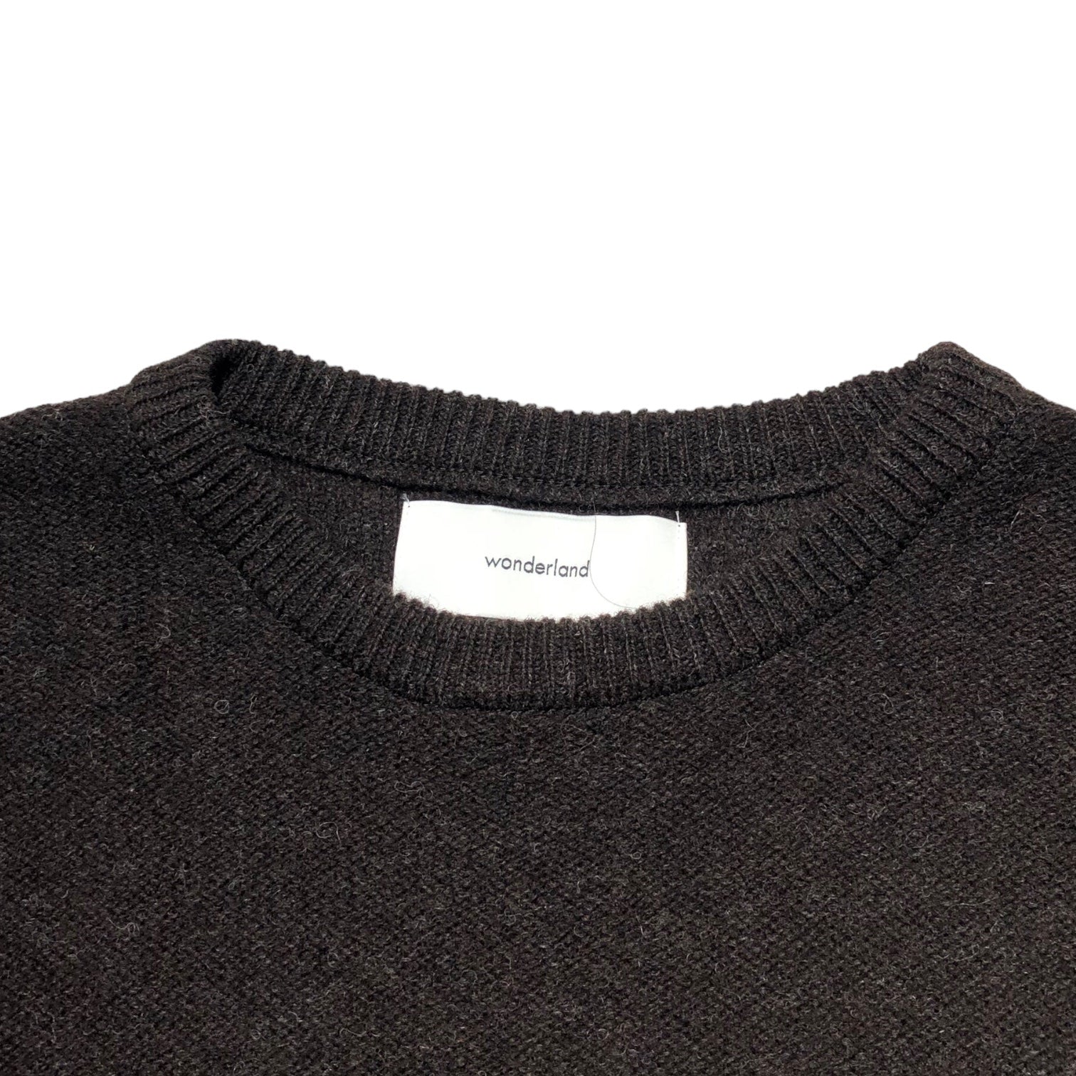 WONDERLAND(ワンダーランド) WL CREWNECK KNIT side lace up クルーネックニット サイド レースアップ FREE ブラウン 参考定価28,600円(税込)