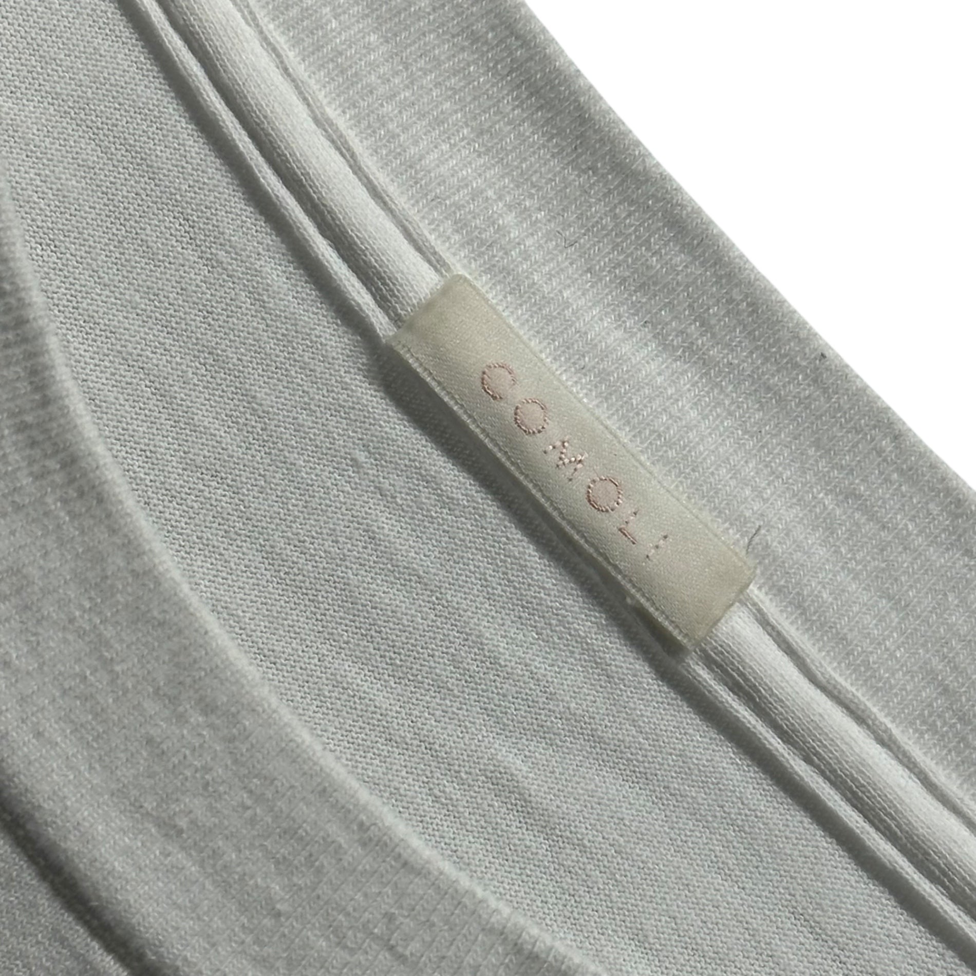 COMOLI(コモリ) 25SS Cotton Jersey L/S T-Shirt コットン ジャージ 長袖 Tシャツ B01-05009 4 ホワイト
