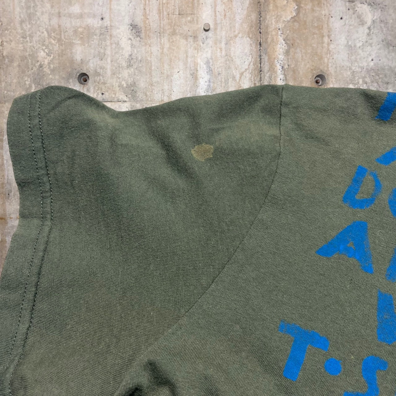 Martin Margiela(マルタンマルジェラ) 2000AW MISS DEANNA期 AIDS T SHIRT/エイズTシャツ S カーキ 希少 エラープリント/初期 KOKONOE/ここのえタグ