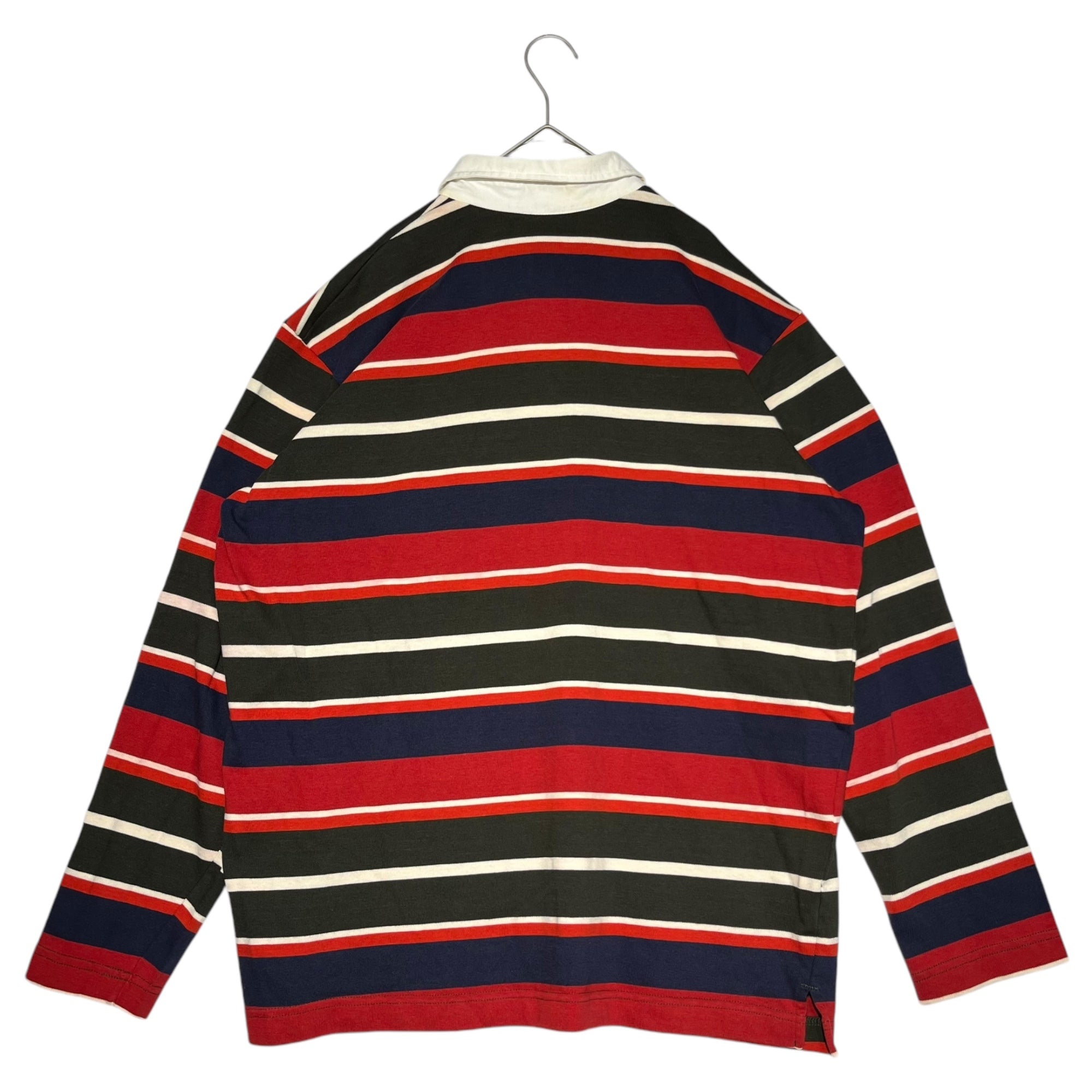 STUSSY(ステューシー) 90's~00's Multicolor striped rugby shirt マルチカラー ボーダー ラガー シャツ XL マルカラー USA製