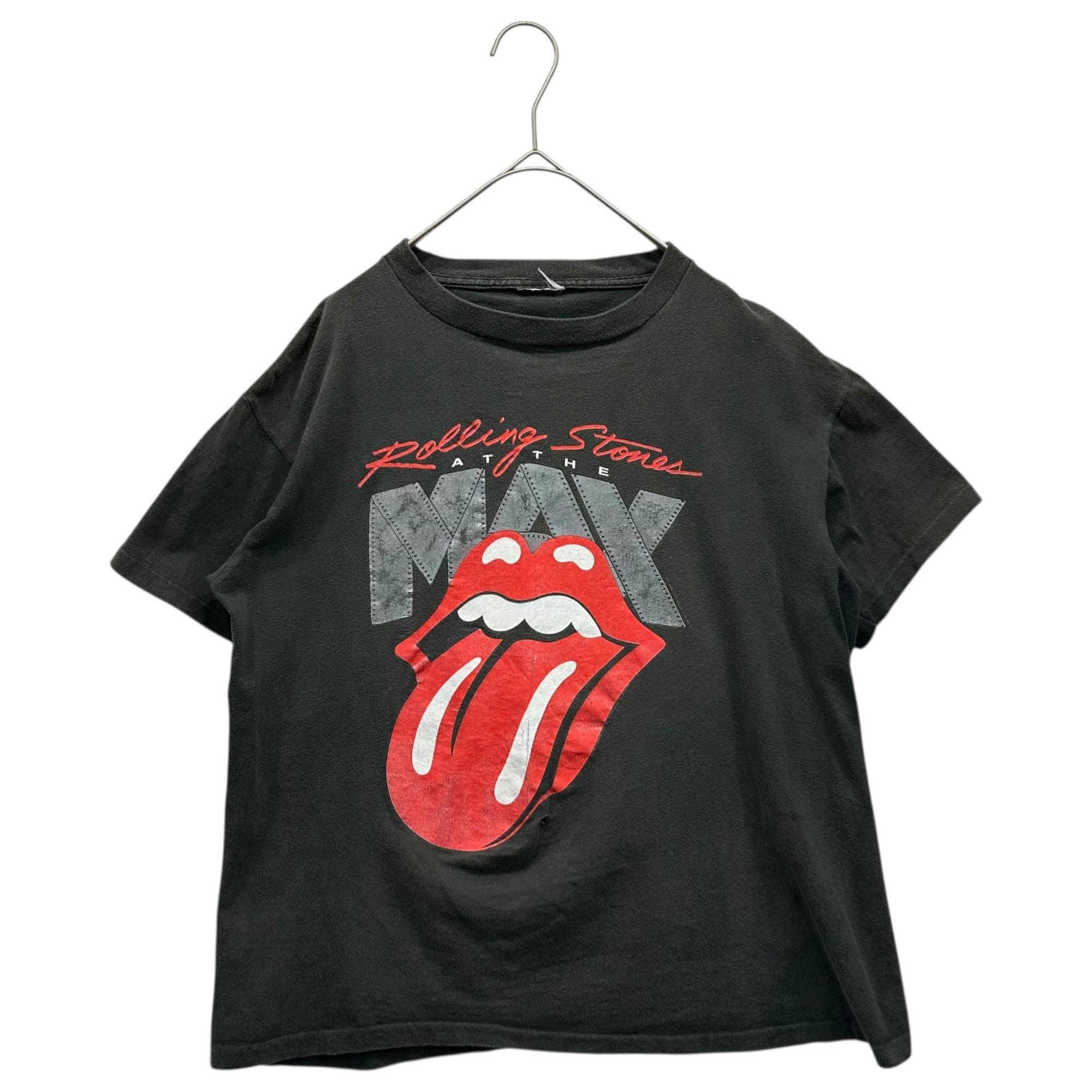 ROLLING STONES(ローリングストーン) 1989 © ”At the MAX” vintage band T-shirt ヴィンテージ バンド Tシャツ 表記無し(S程度) グレー