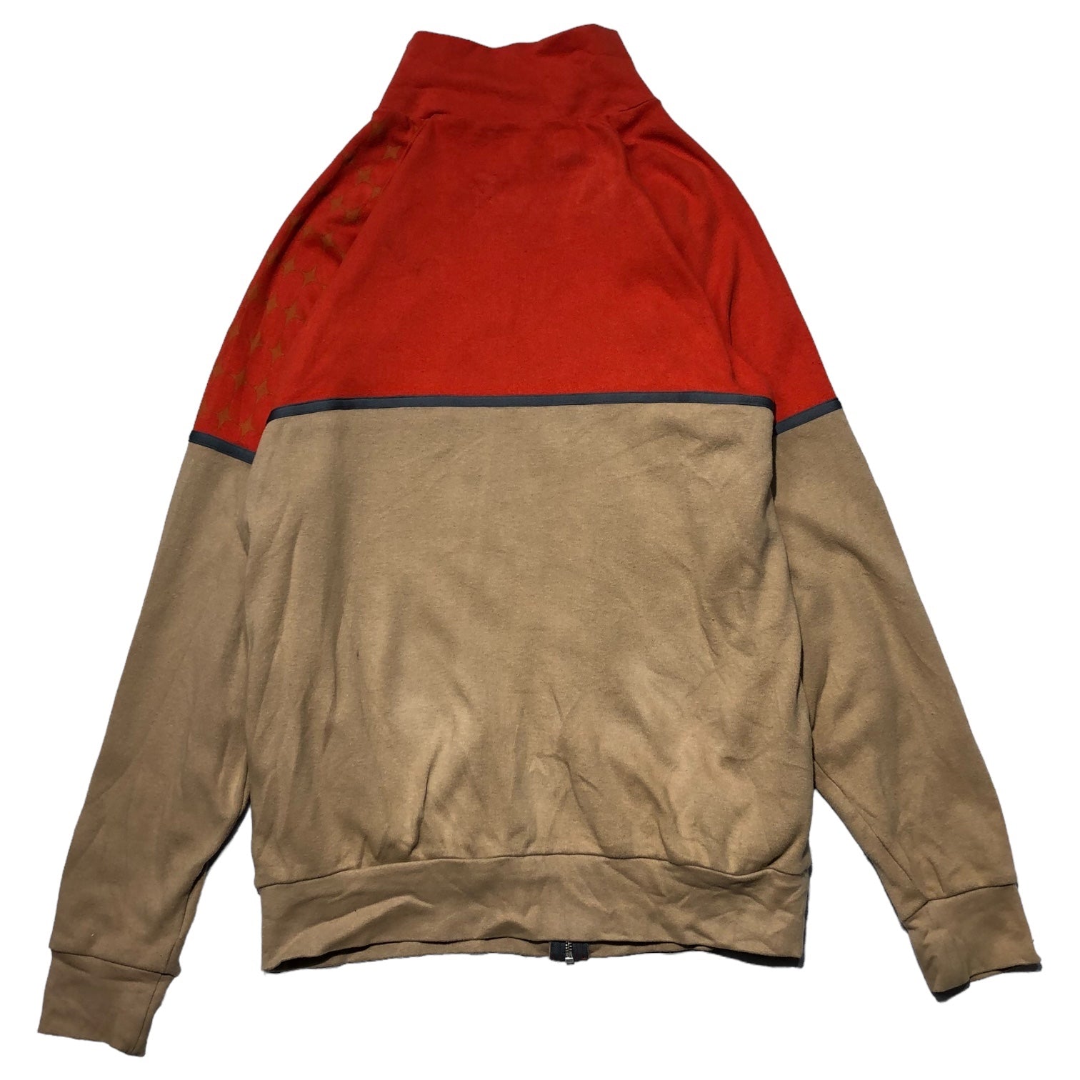 APPLEBUM(アップルバム) KICKZ BOX CLOTHING シューズ ボックス モチーフ トラック ジャケット 0333256-104 L ベージュ×オレンジ ジャージ