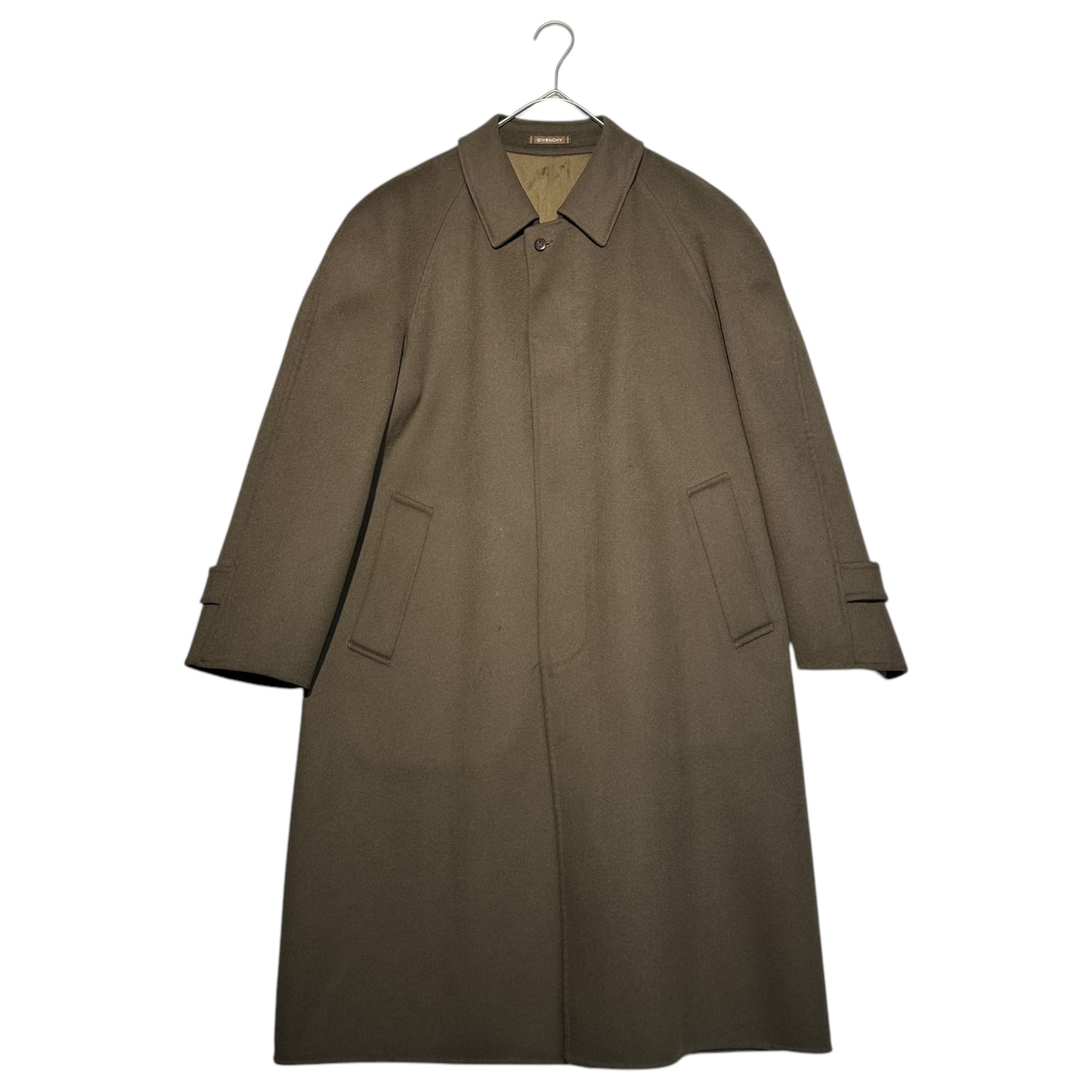 GIVENCHY(ジバンシィ) 90's Vintage stainless collar wool coat ヴィンテージ ステンカラー ウール コート M カーキ 90年代