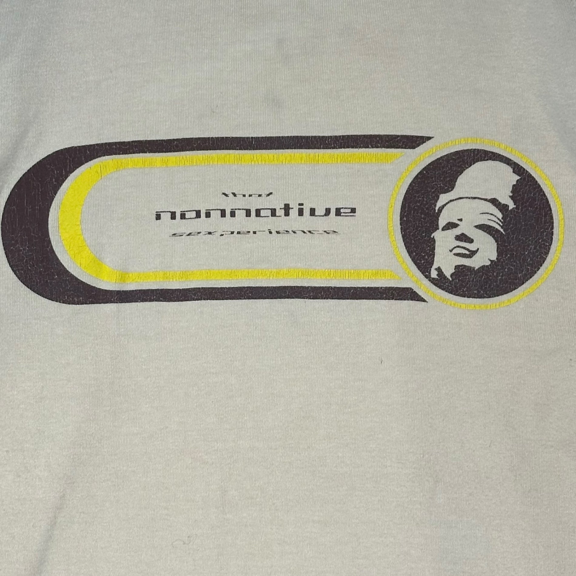 nonnative(ノンネイティブ) 00's old logo Printed Raglan S/S T-shirt オールド ロゴ プリント ラグラン 半袖 Tシャツ 表記無(M程度) ベージュ×ブラウン