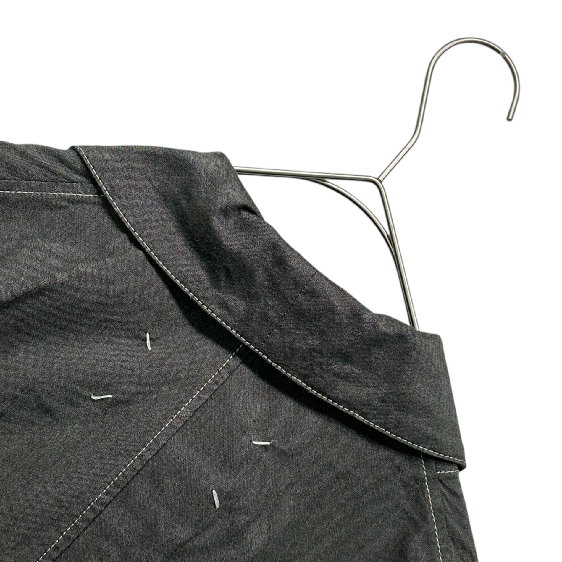 MAISON MARGIELA(メゾンマルジェラ) 25SS Canvas Coat ステンカラー キャンバス ロング コート S50AA0156 42 チャコールグレー