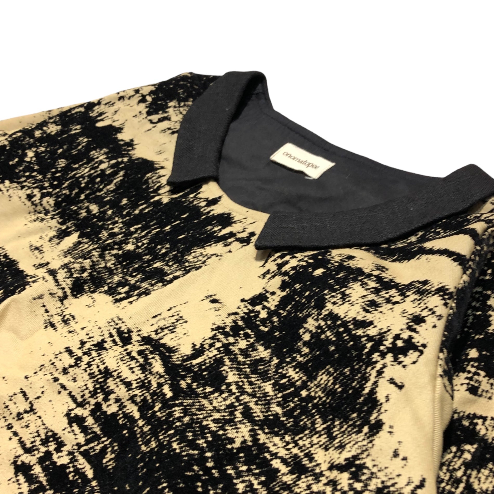 onomatopee(オノマトペ) Layered type blouse レイヤードタイプ ブラウス FREE ベージュ×ブラック