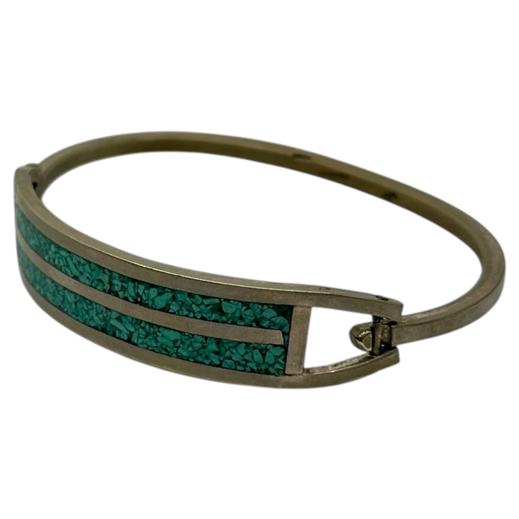 VINTAGE(ヴィンテージ) alpaca mexico turquoise silver bangle アルパカ メキシコ ターコイズ シルバー バングル シルバー×ターコイズ