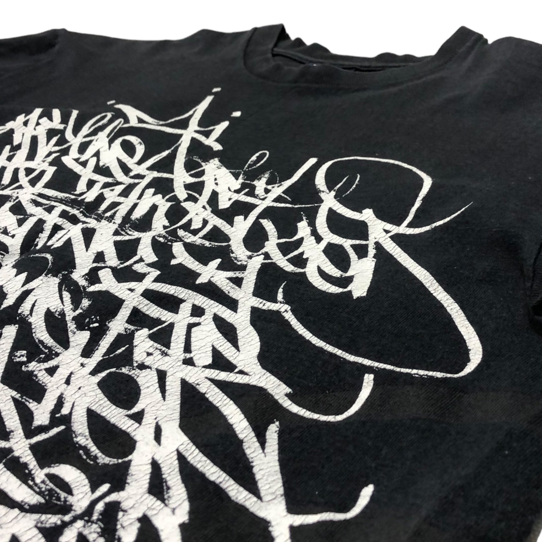 STUSSY(ステューシー) 90's~00's VINTAGE graffiti Tシャツ 落書き プリント 紺タグ M ブラック 90~00年代 OLD STUSSY