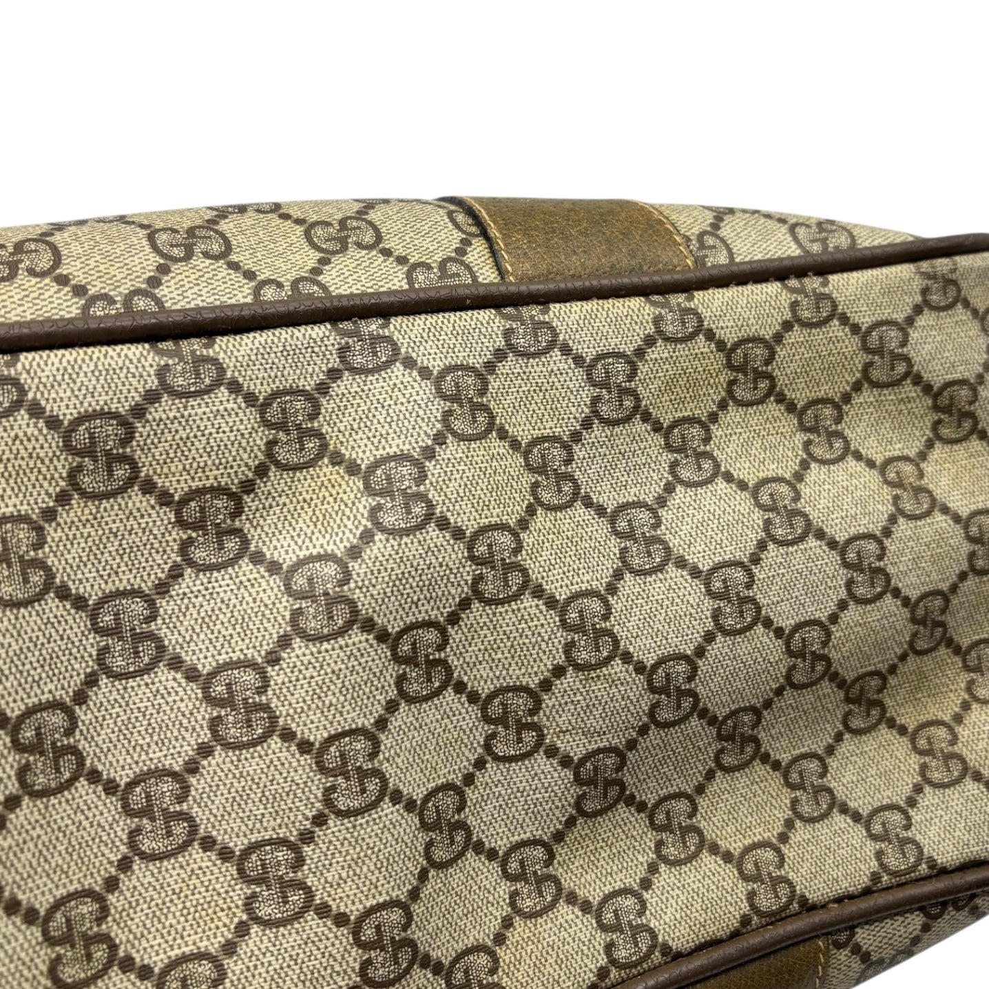 GUCCI(グッチ) Vintage GG Supreme Sherry Line Mini Boston Bag ヴィンテージ GG スプリーム シェリーライン ミニ ボストン バッグ 39・02・041 ブラウン オールド Accessory Collection