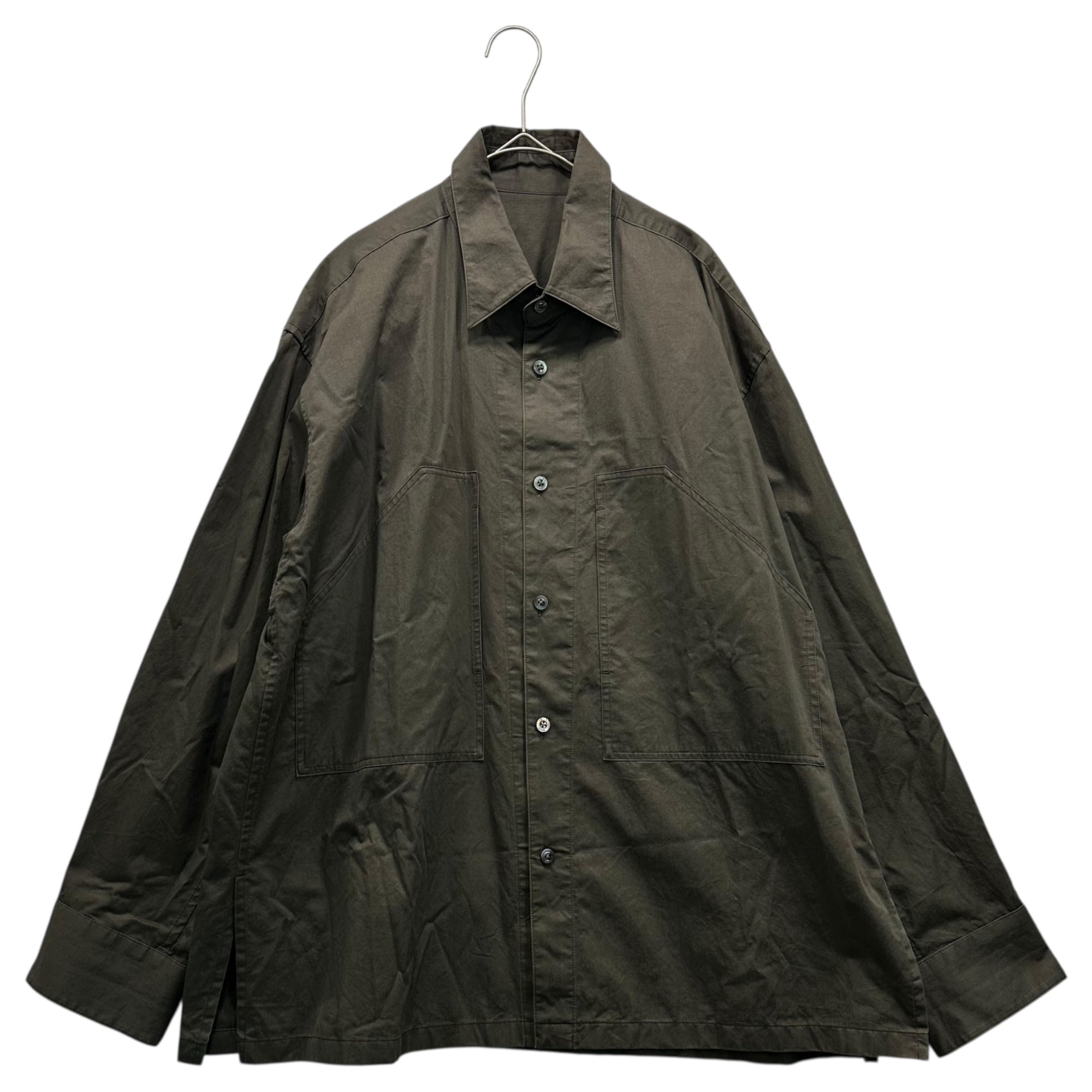 IRENISA(イレニサ) 23SS Wide Pocket Shirt Blouson ワイド ポケット シャツ ブルゾン IH-23SS-B020-CSS 3(L程度) カーキ