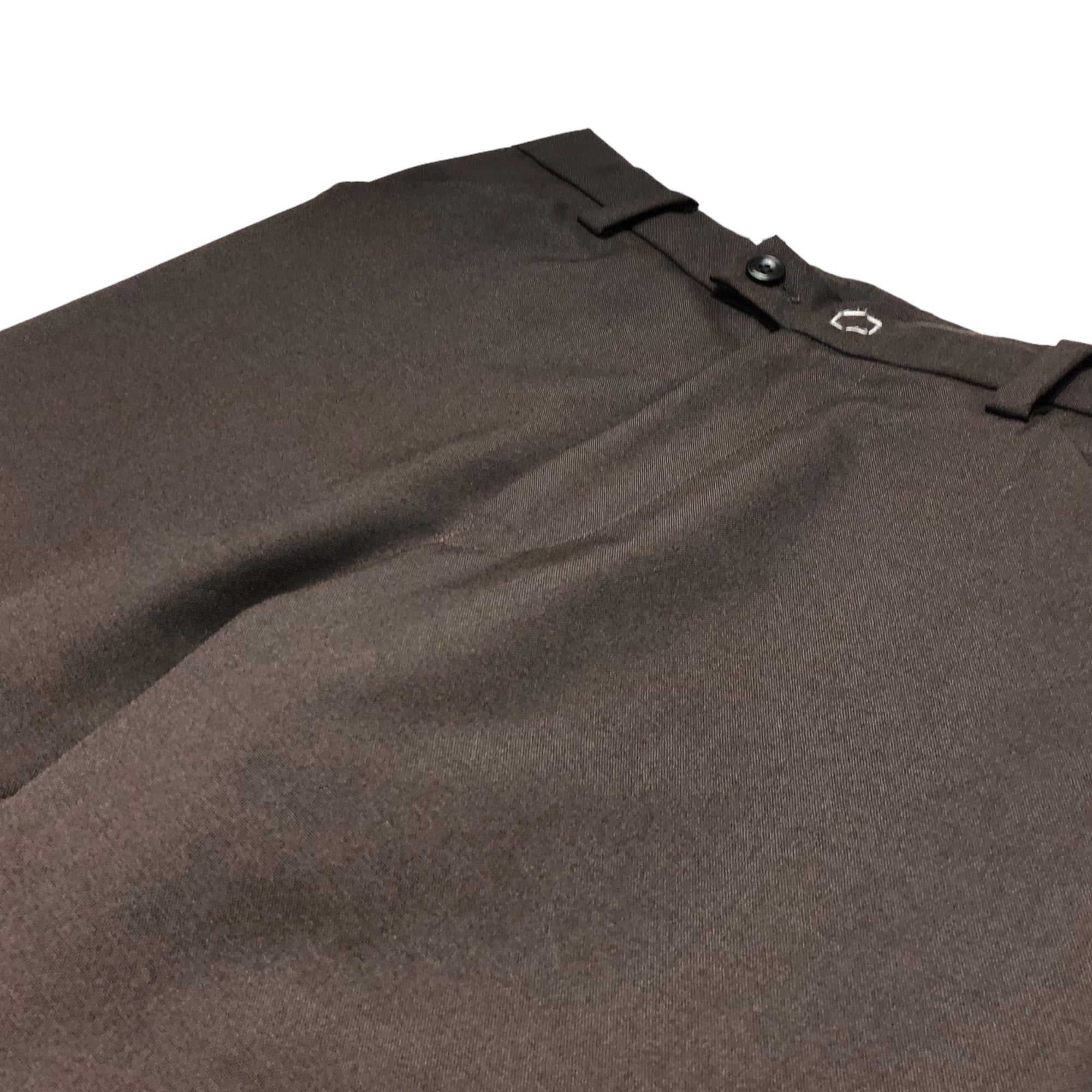 SUNSEA(サンシー) 22SS N.M OXFORD w/耳 TEKETEKE PANTS ナイスマテリアル オックスフォード テケテケパンツ 22S41 2(M) ブラウン