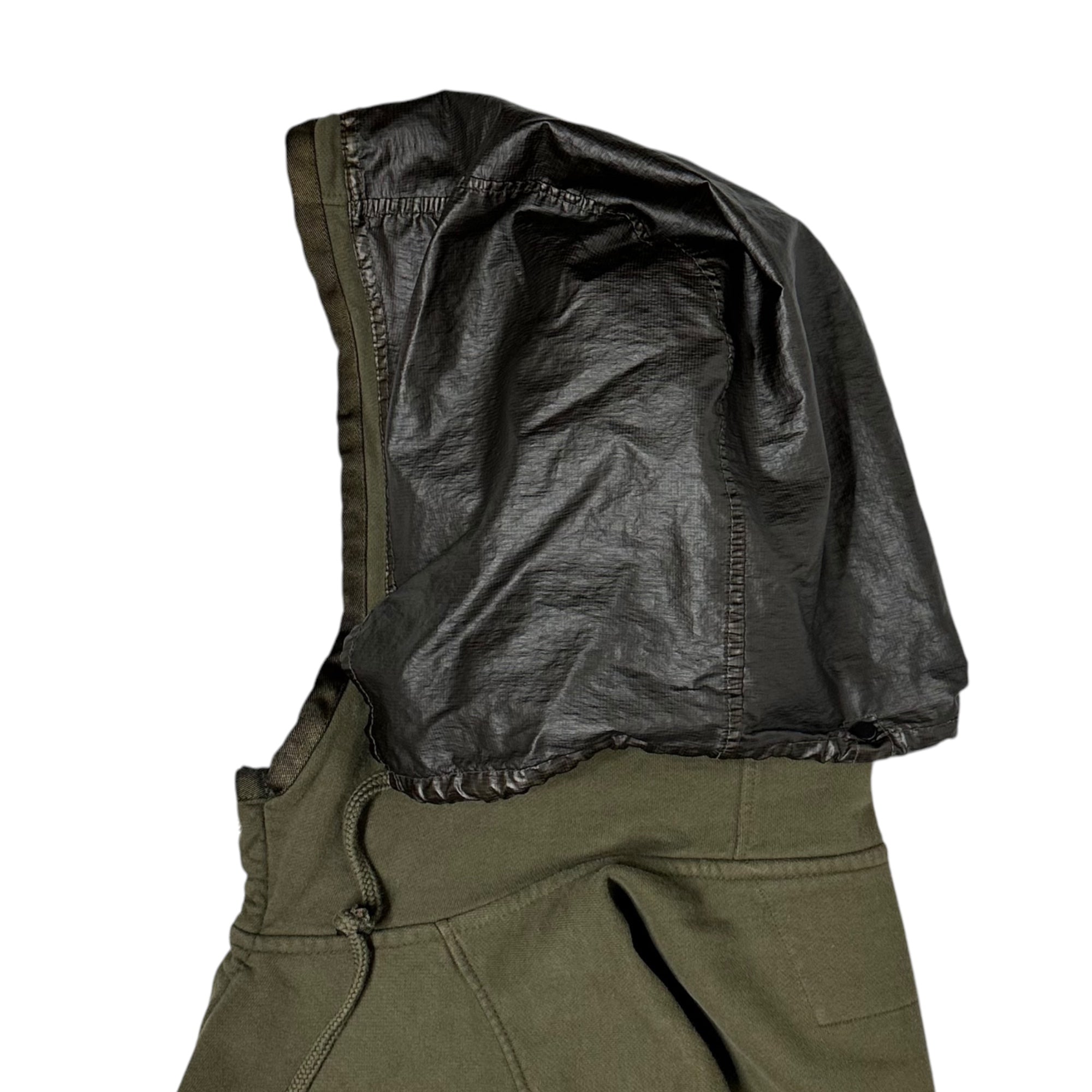 C.P.COMPANY(シーピーカンパニー) DIAGONAL FLEECE 2/1 ZIPPED HOODIE ダイアゴナル フリース ジップ フーディ 15CMSS161A 2XL カーキ パーカー ジャケット スウェット