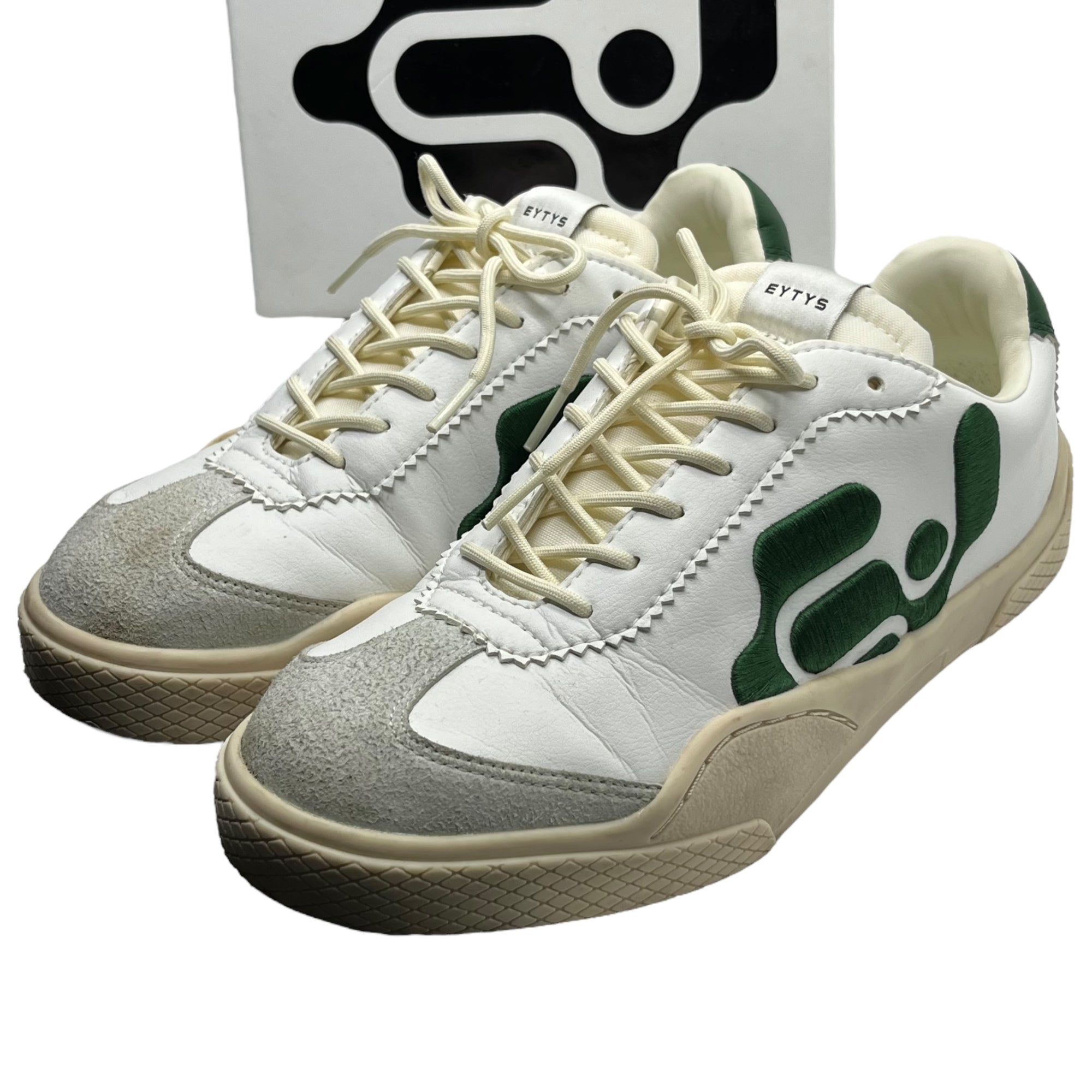 EYTYS(エイティーズ) Santos サントス 1513908 41(26.9cm) ホワイト×グリーン LOW-TOP sneakers ロゴ ローカット スニーカー 箱付