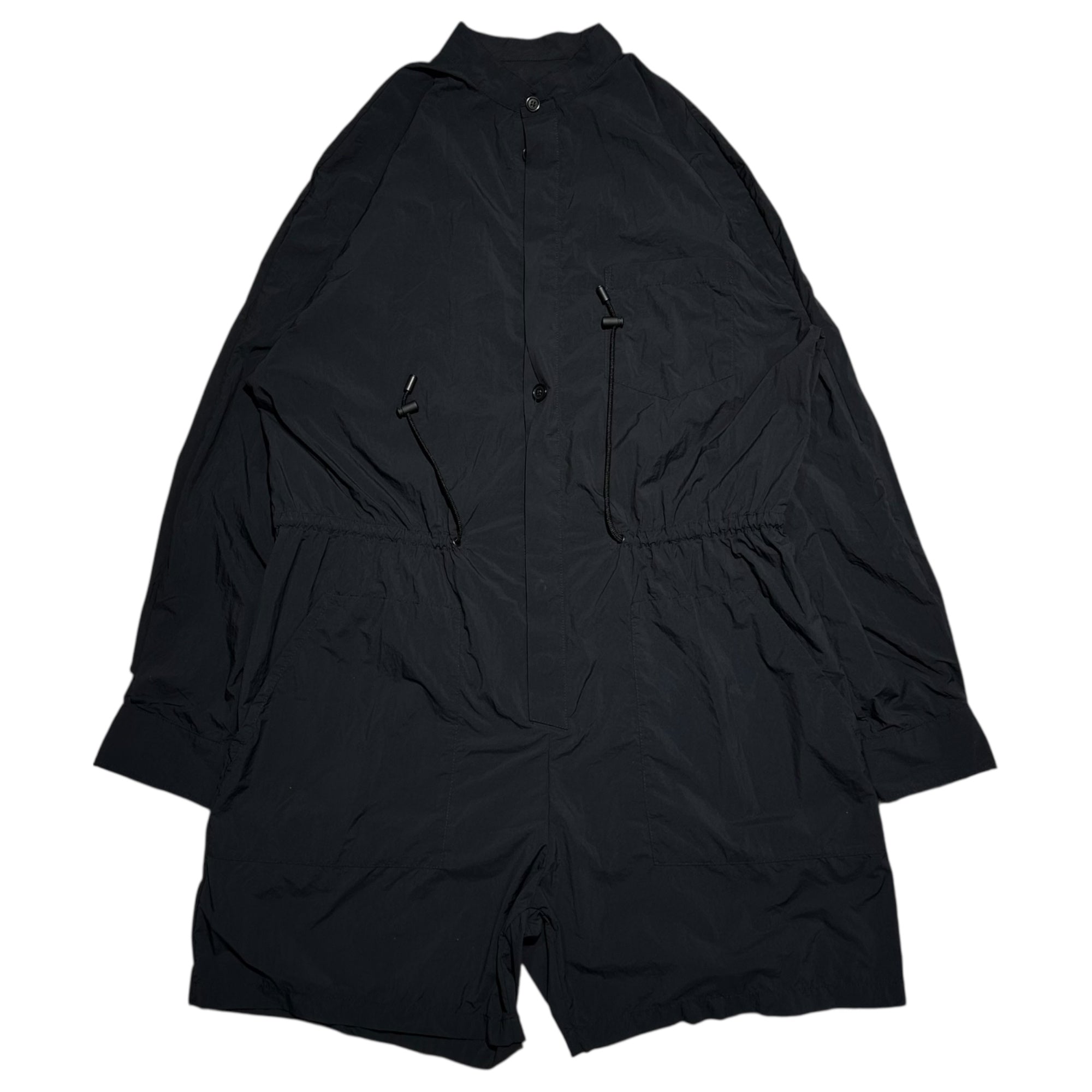 MAISON MARGIELA(メゾンマルジェラ) 20SS Skinblouson Recycled Fabric Jumpsuit スキンブルゾン リサイクル ファブリック ジャンプスーツ オールインワン S51FP0081 42(L相当) ブラック ①ライン