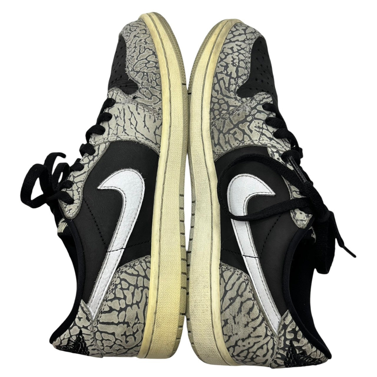 NIKE(ナイキ) Air Jordan 1 Retro Low OG "Black Cement" エアジョーダン 1 レトロ セメント CZ0790-001 26.5cm ブラック×グレー ローカット スニーカー