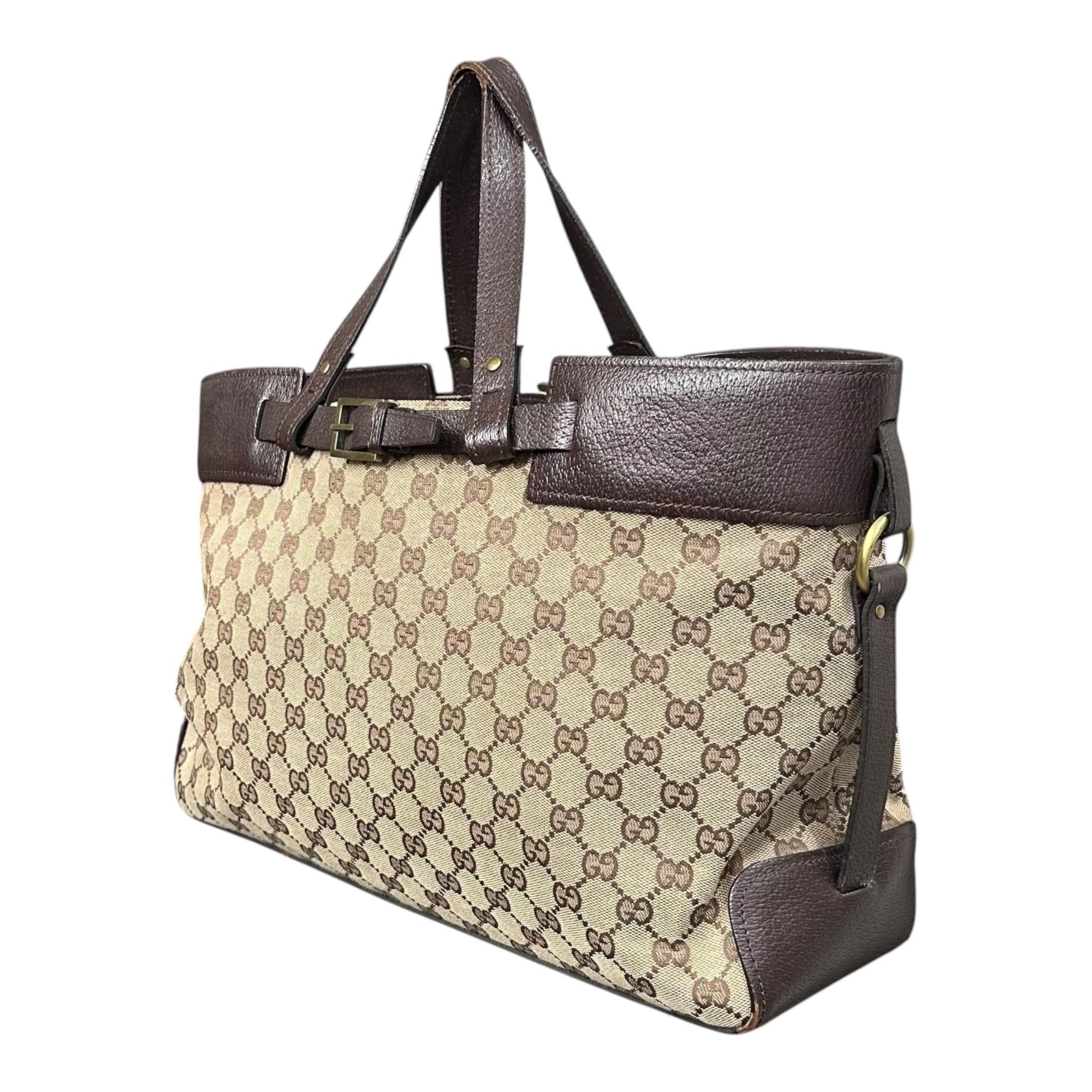 GUCCI(グッチ) GG Canvas Hand Tote Ba GGキャンバス ハンド トート バッグ 106251 ベージュ×ブラウン ハンド