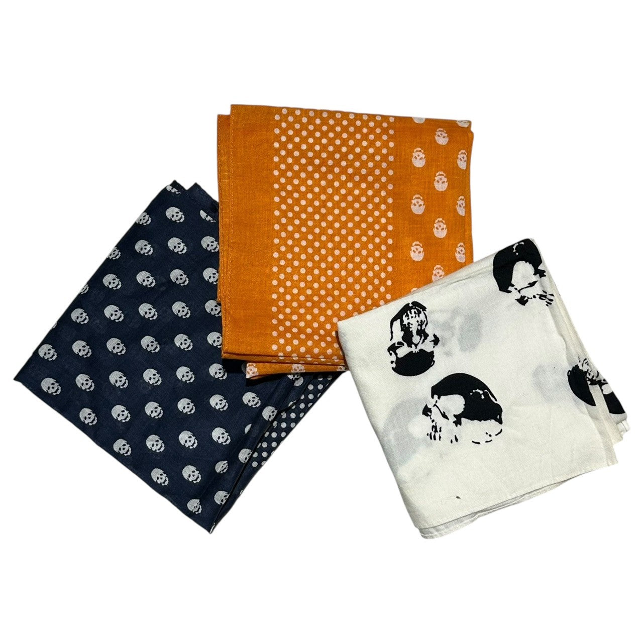 PLEDGE(プレッジ) Skull Bandana Scarf 3-Piece Set スカル バンダナ スカーフ 3点セット アーカイブ 稀少