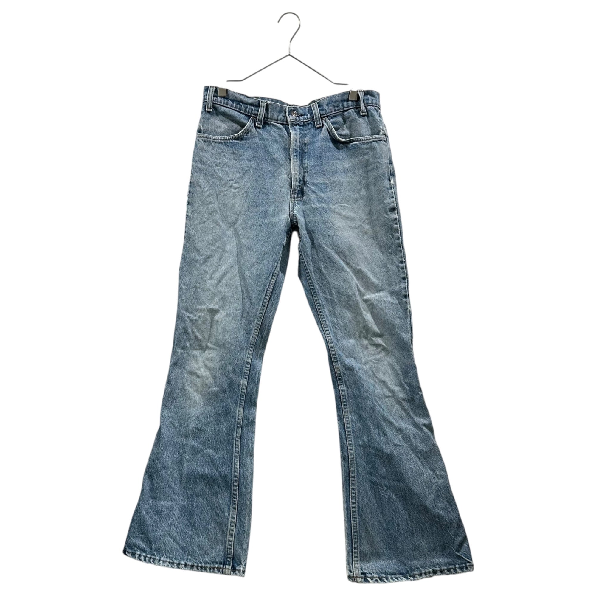 Levi's(リーバイス) 646 70’s~80's Orange tab flared denim pants ボタン裏8 42TALON オレンジタブ フレア デニム パンツ 表記消(L程度) ライトインディゴ