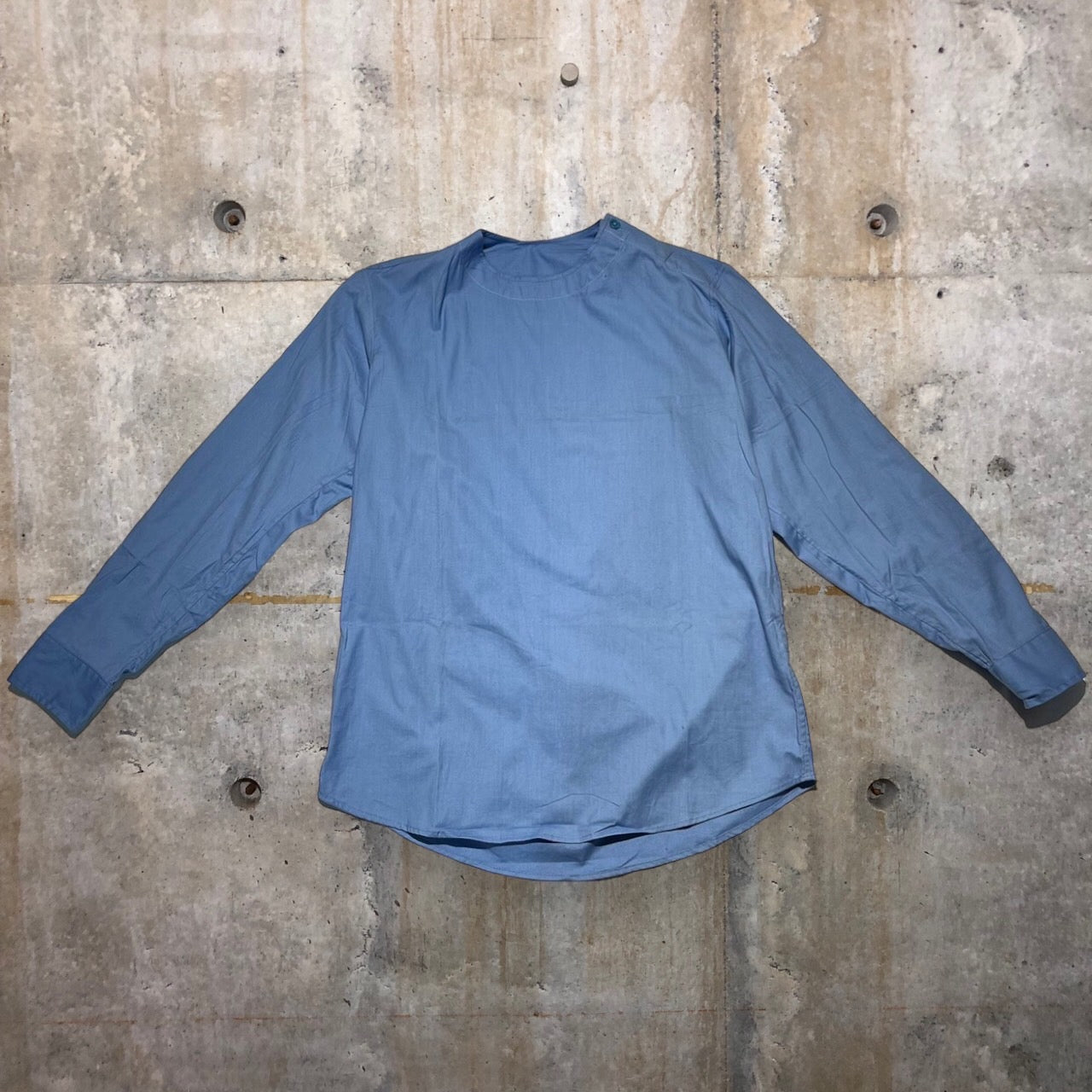 Romania ARMY(ルーマニア軍) ヴィンテージメディカルシャツ 50-0(Lサイズ程度) ブルー