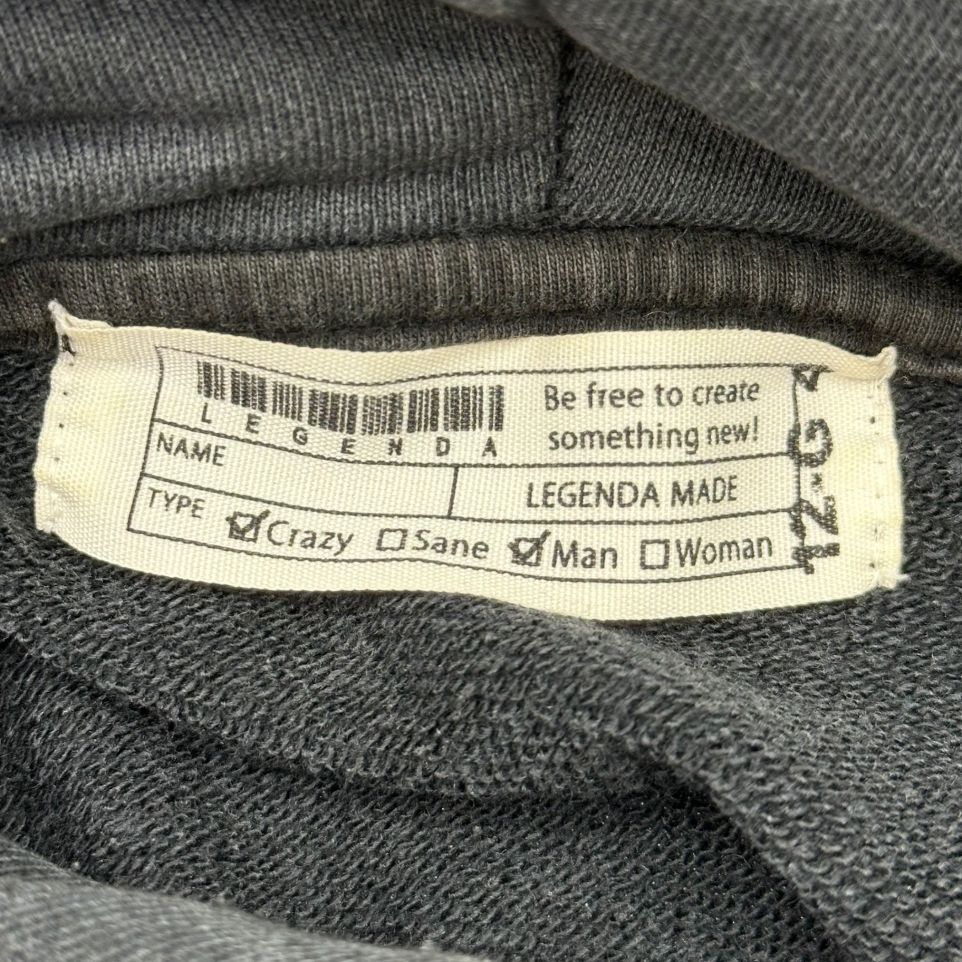 LEGENDA(レジェンダ) Destroy Pullover Hoodie デストロイ プルオーバー パーカー 表記無(FREE) ブラック ダメージ加工