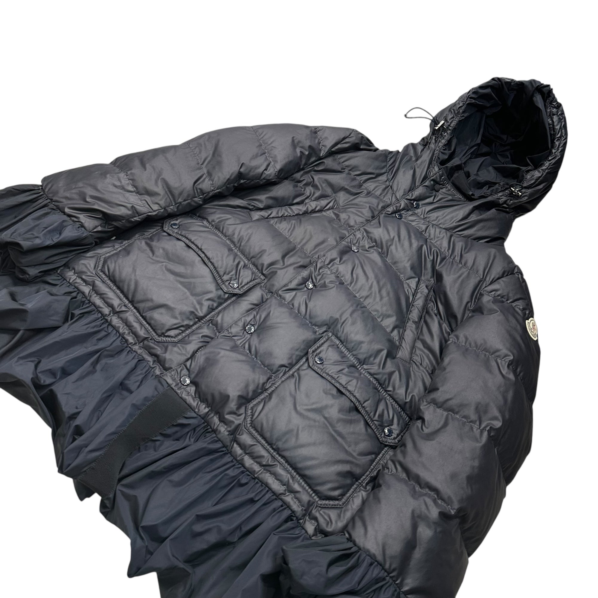 MONCLER×sacai(モンクレール×サカイ) SERI Frill Down Jacket セリ フリル 切替 ダウン ジャケット 2209S4630705 4 ネイビー