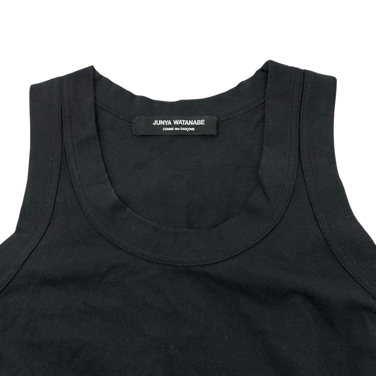 COMME des GARCONS JUNYA WATANABE(コムデギャルソンジュンヤワタナベ) 10SS Cotton Tank Top コットン タンクトップ ブラック JZ-T002 表記無(M程度) ブラック AD2009