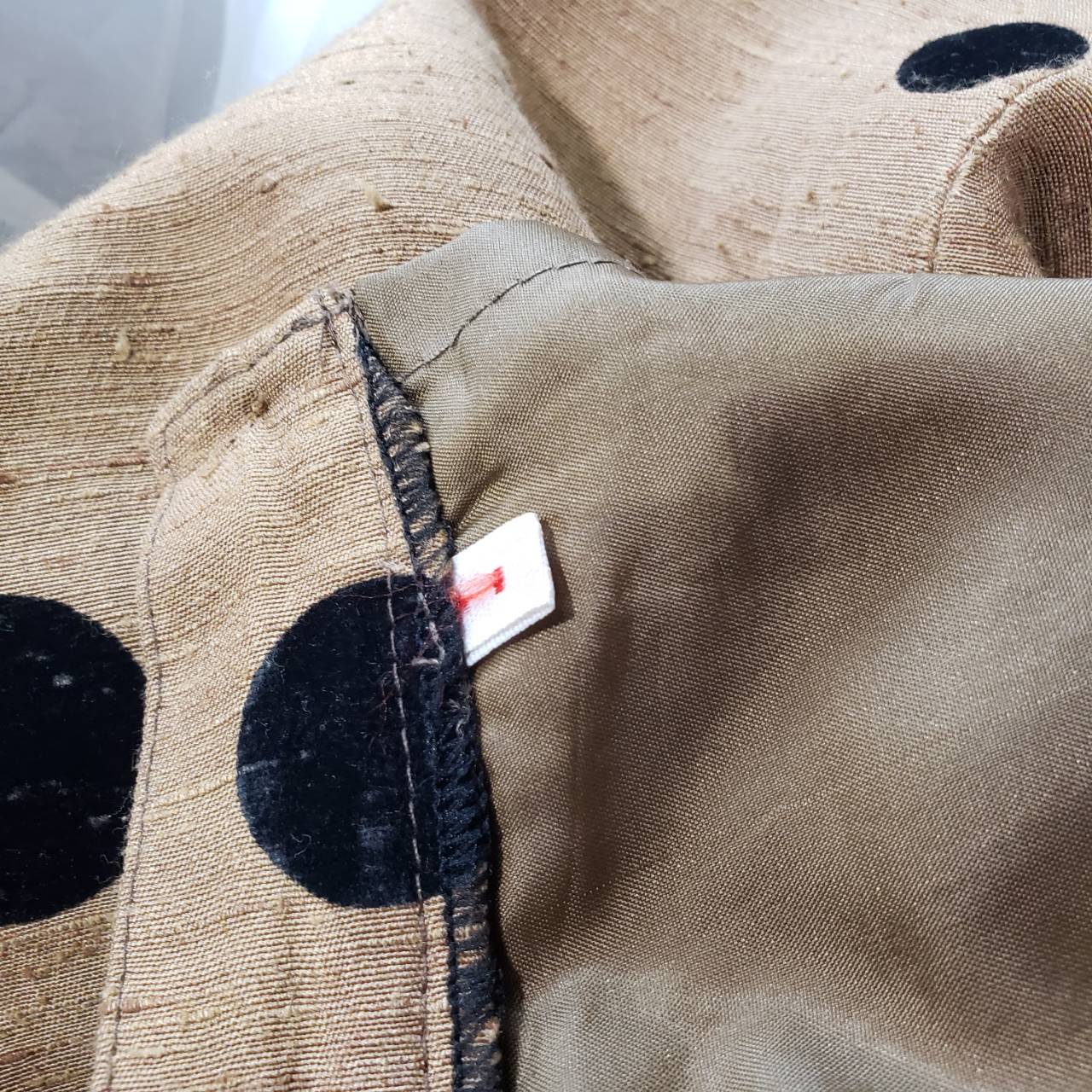 Euro Vintage(ヨーロッパヴィンテージ) Mame_ドットなセットアップジャケット 1(Sサイズ程度) ブラウン