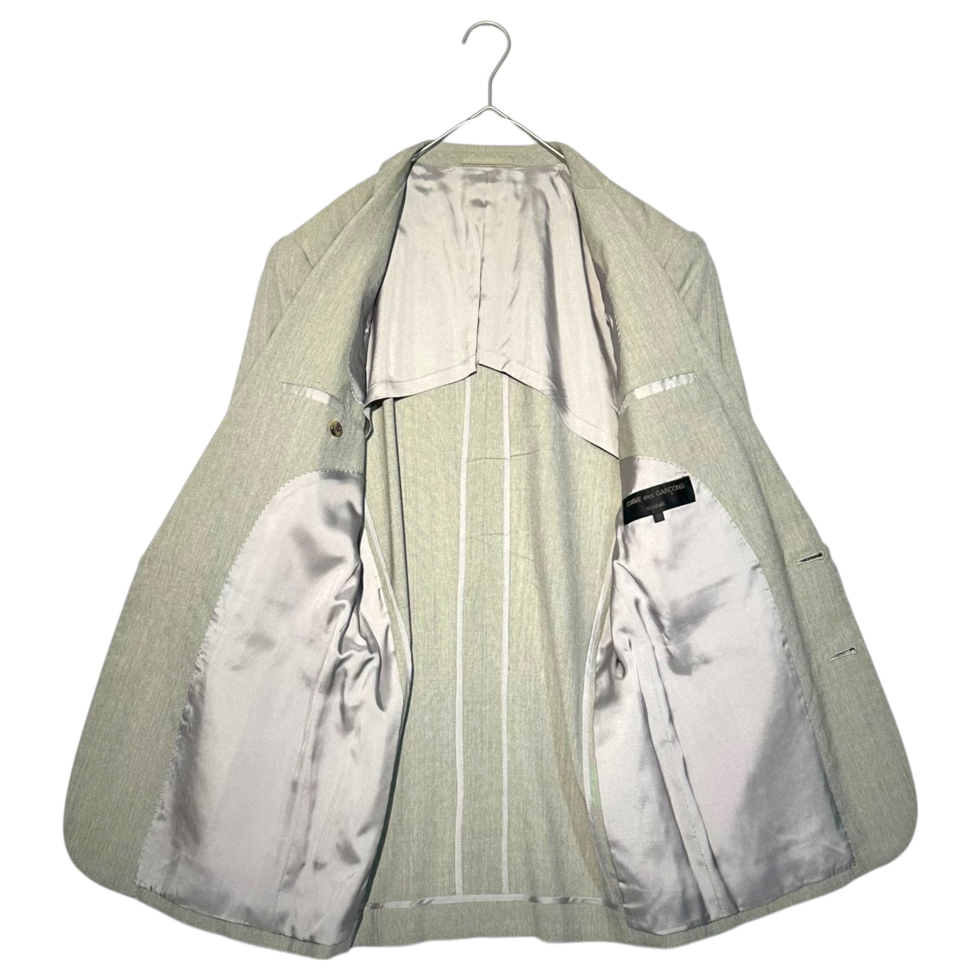 COMME des GARCONS HOMME(コムデギャルソンオム) 90's 2B Wool Tailored Jacket 2B ウール テーラード ジャケット HS-02008 M グレー AD1992 田中オム 田中啓一デザイン期
