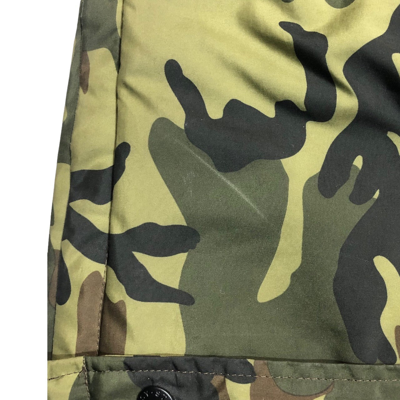 STUSSY(ステューシー) Stock logo camouflage coach jacket ストック ロゴ カモフラ コーチジャケット L カーキ