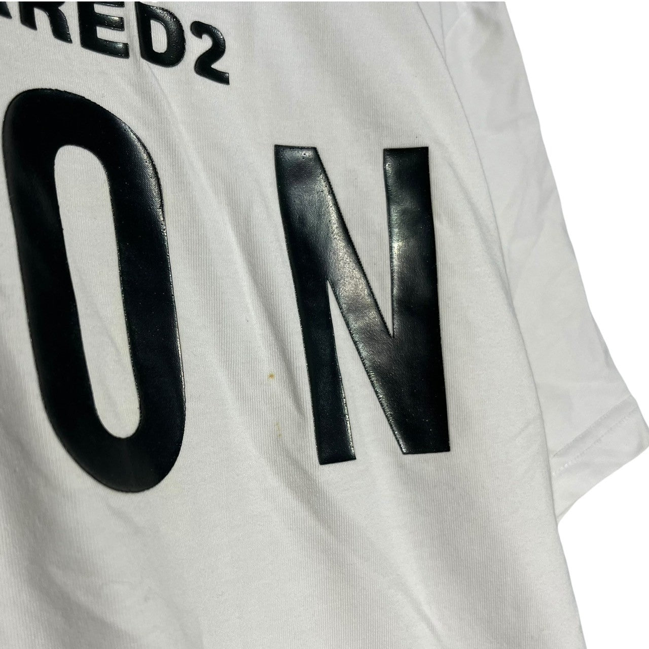 DSQUARED2(ディースクエアード) ICON LOGO PRINT TEE アイコン ロゴ プリントTシャツ 72XHOOB M ホワイト×ブラック