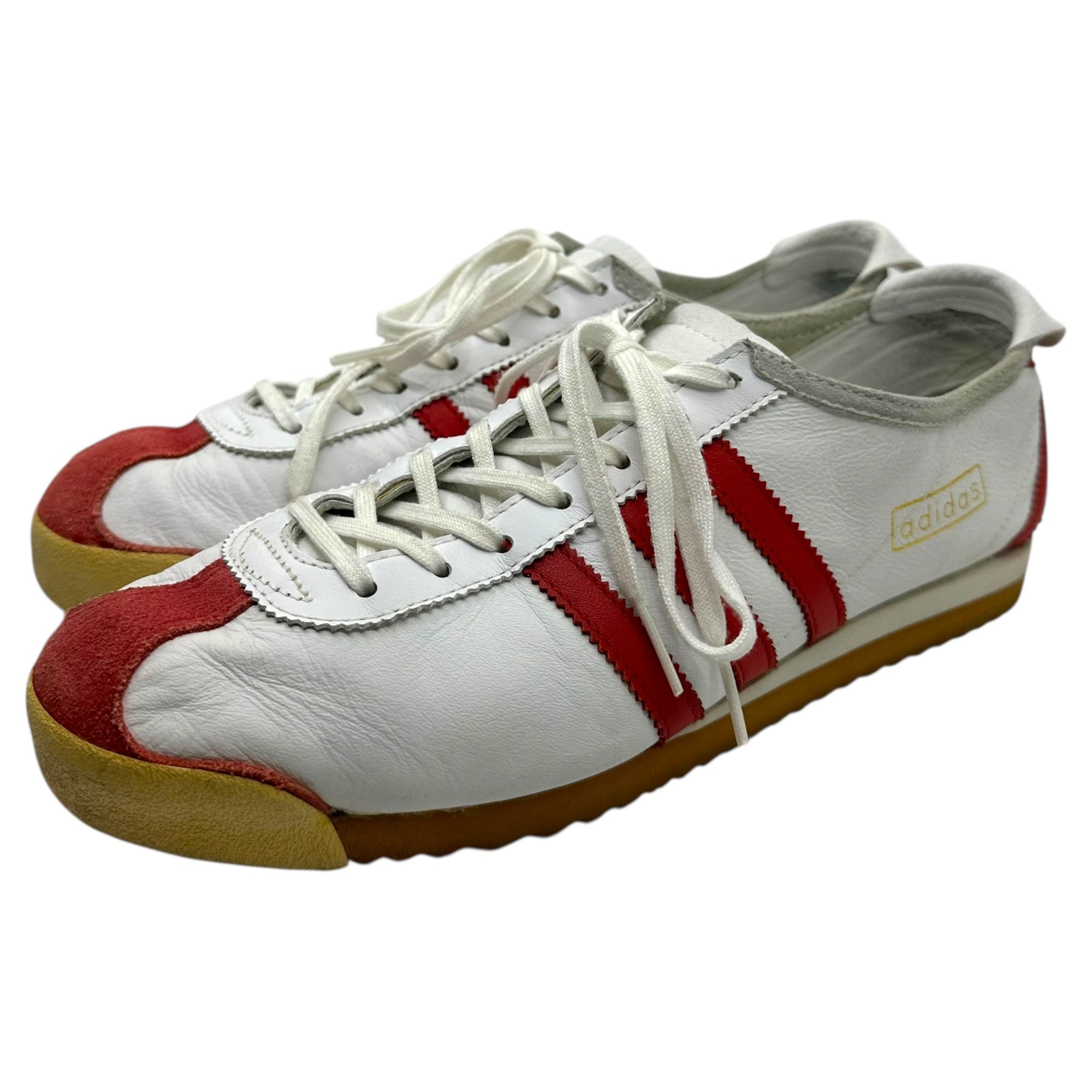 adidas(アディダス) 2003 ITALIA イタリア ローカット スニーカー 015695 26.5cm ホワイト×レッド 2003年製 ヴィンテージ