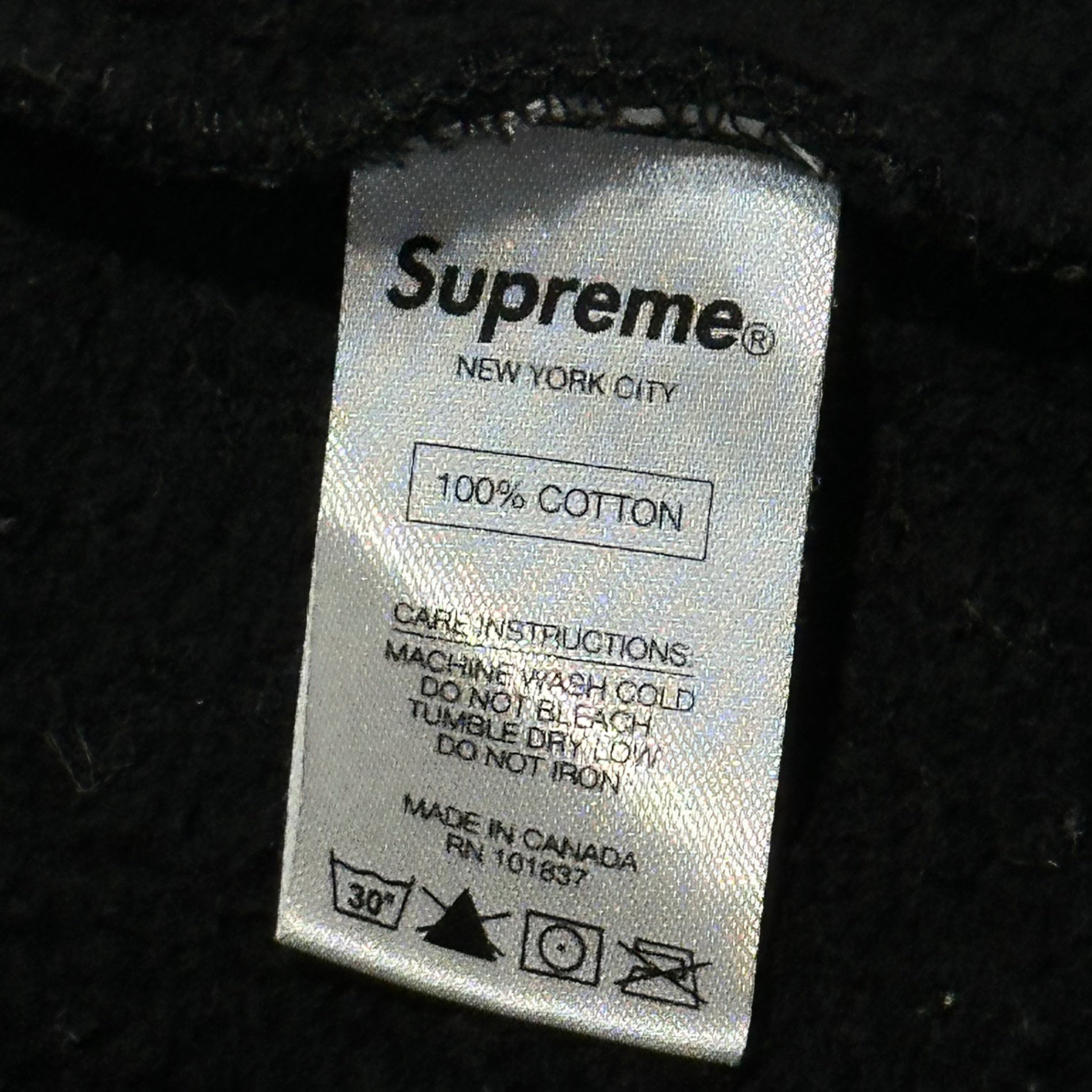 SUPREME(シュプリーム) 16AW Spider Web Hooded Sweatshirt スパイダー プルオーバー パーカー M ブラック 16FW フーディ