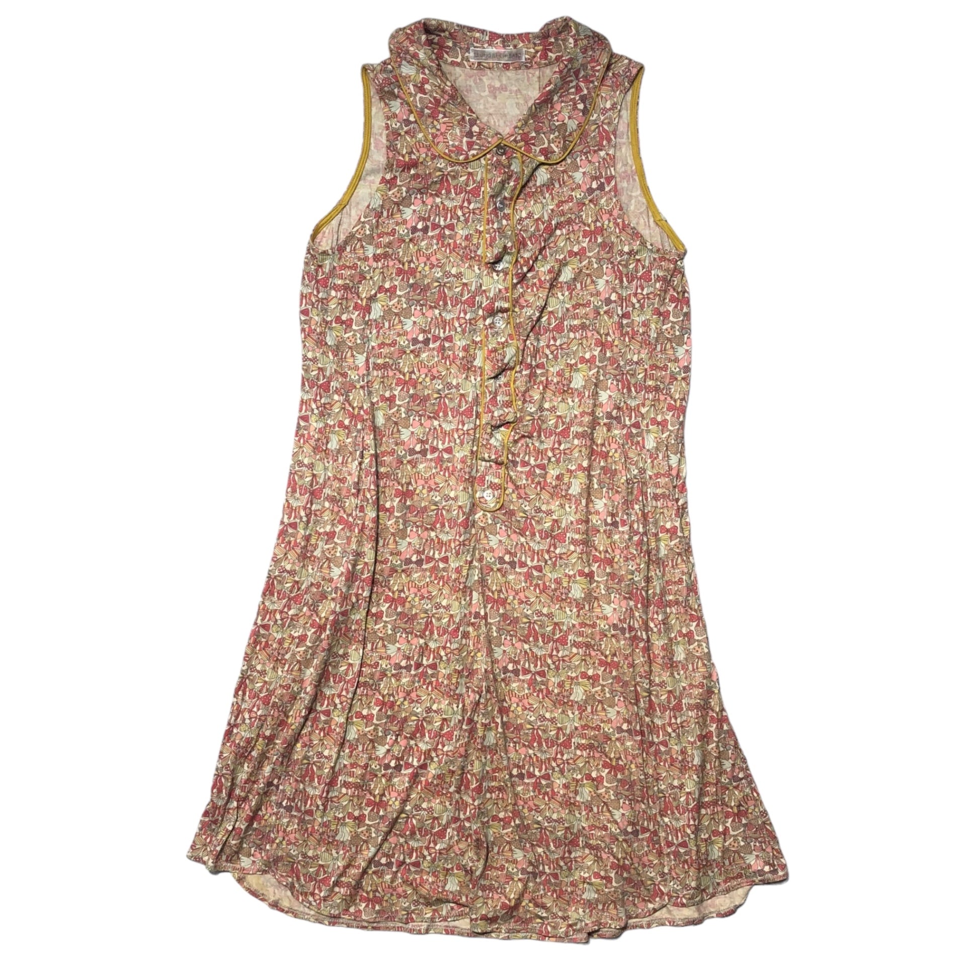 TSUMORI CHISATO(ツモリチサト) 06AWリボン柄ノースリーブワンピース TC63JH186 2(M) ピンク