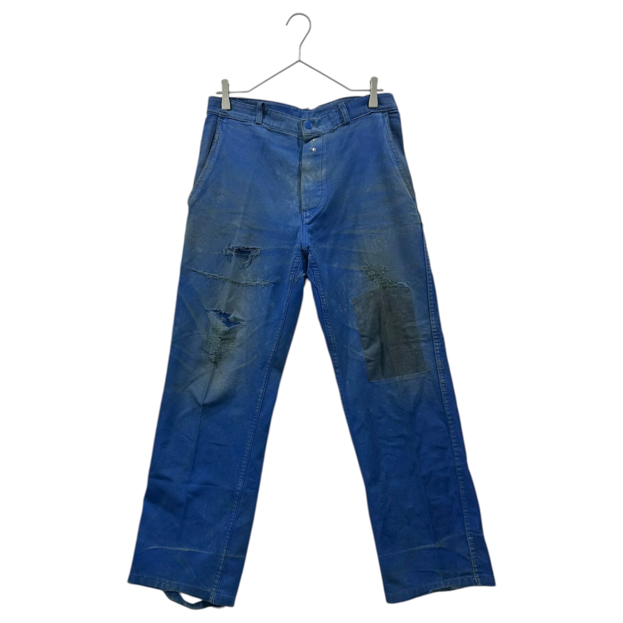 FRENCH VINTAGE(フレンチ ヴィンテージ) 50~60's BORO French Work Custom Pants 「ボロ」 フレンチ ワーク カスタム パンツ ブルー 1950~1960年代 ヴィンテージ