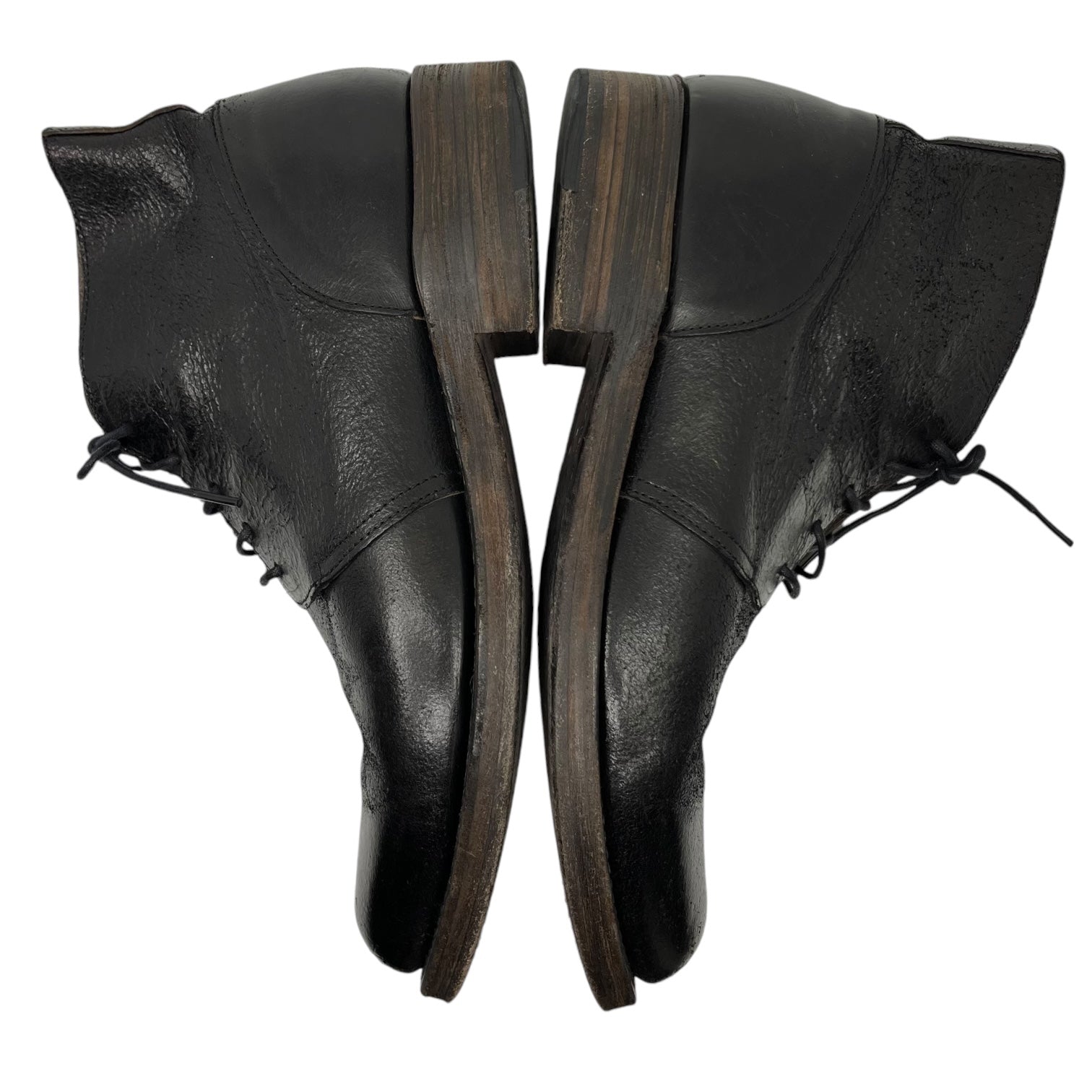 N4(エヌフォー) 5 hole lace up boots 5ホール レースアップ ブーツ 1 ブラック