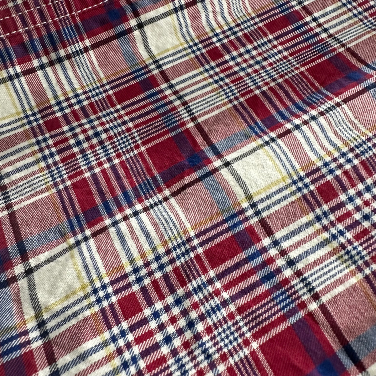 VISVIM(ビズビム/ヴィズヴィム) Plaid Button-Down Shirt チェック ボタン ダウン シャツ VS0001535 S レッド