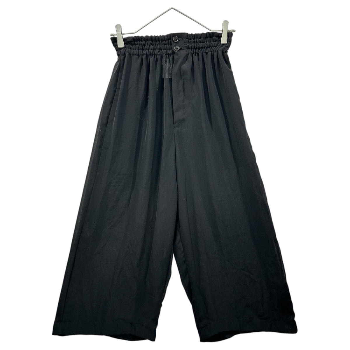 COMME des GARCONS(コムデギャルソン) 1993SS Easy Sheer Wide-Leg Pants イージー シアー ワイド パンツ GP-11035S S ブラック AD1992 90s アーカイブ