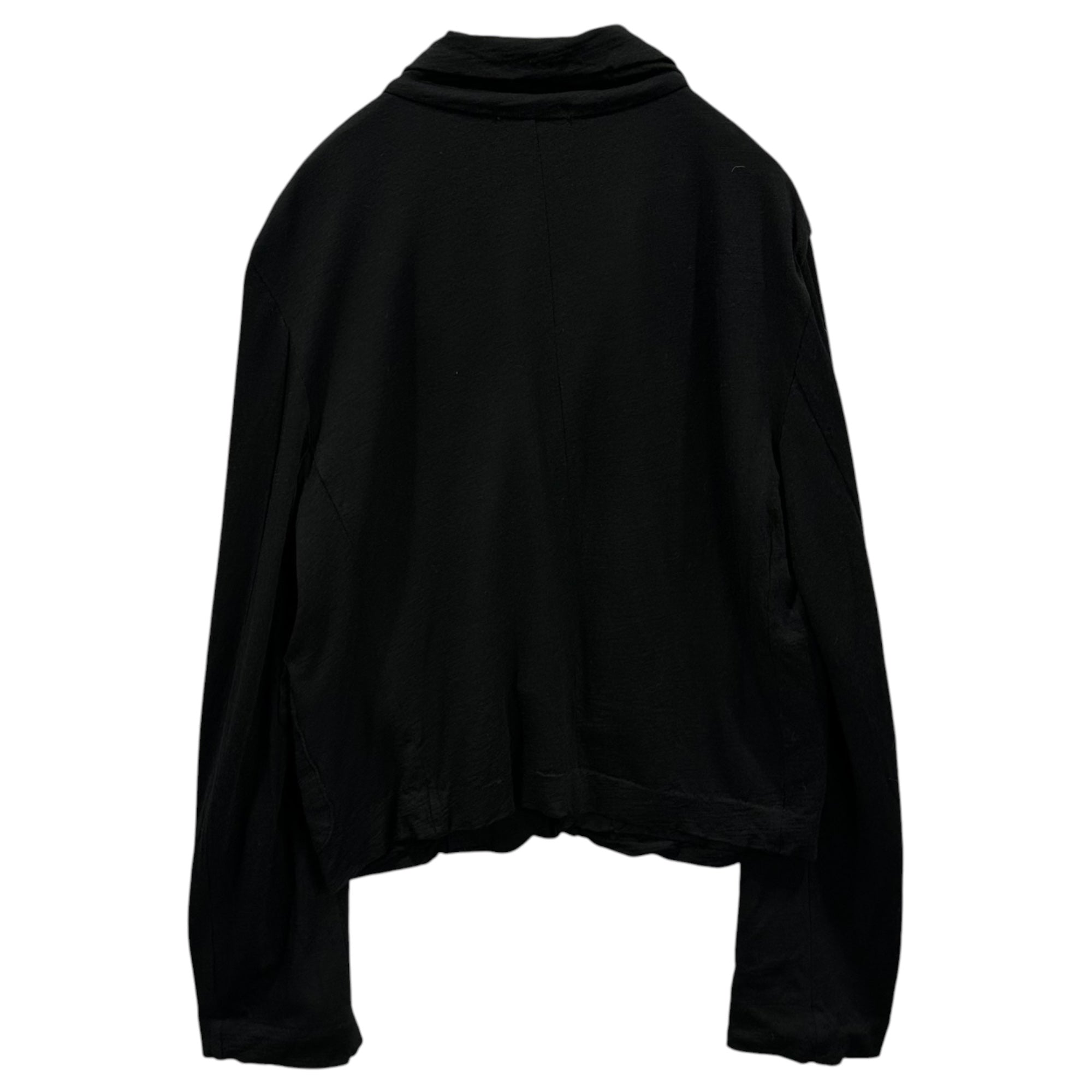 tricot COMME des GARCONS(トリココムデギャルソン) 2006SS Piece-Dyed Big-Pocket Short-Length Wool Jacket 製品染め ビッグポケット ショートレングス ウール ジャケット TQ-T072 FREE ブラック AD2006 00s アーカイブ